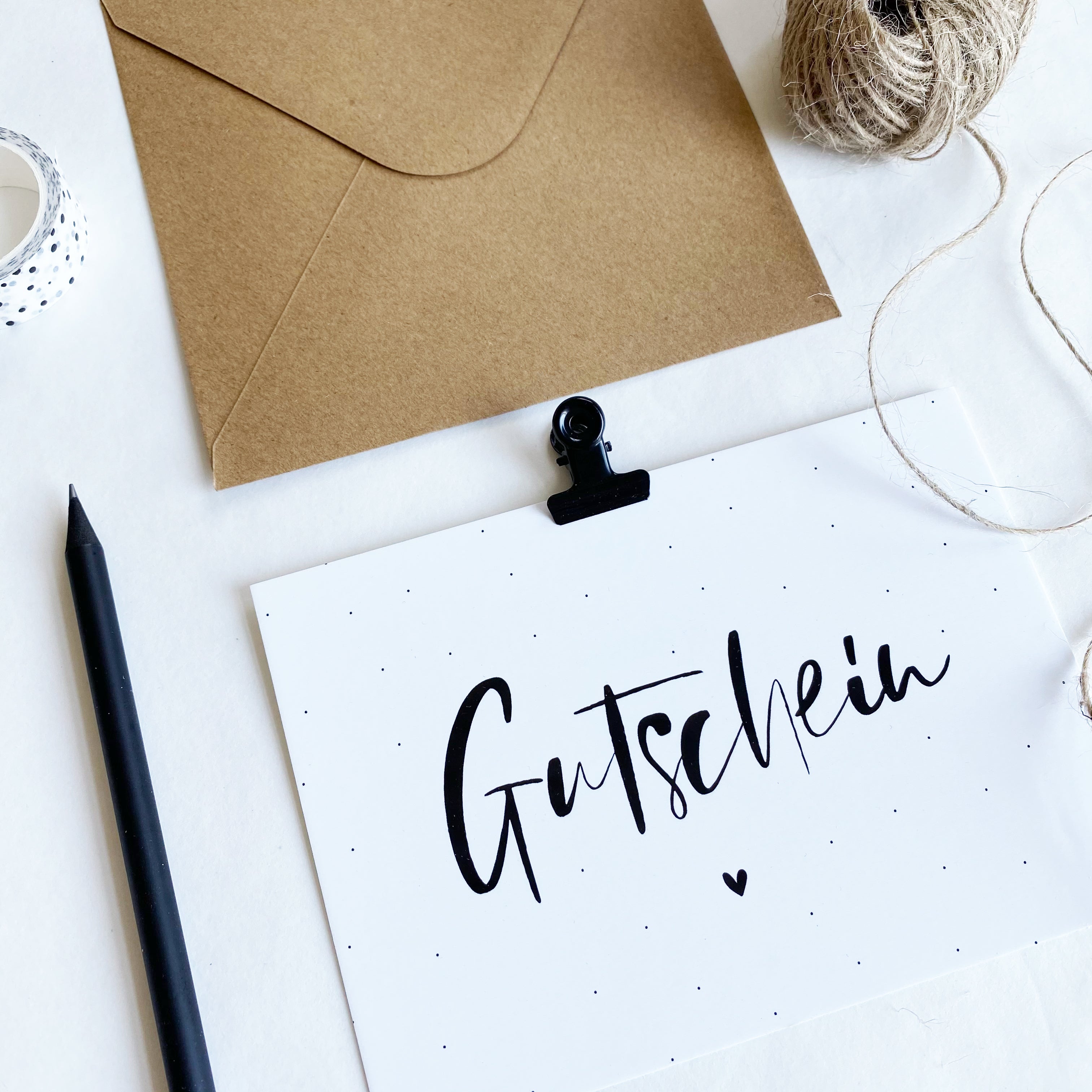 Karte/Postkarte - Gutschein