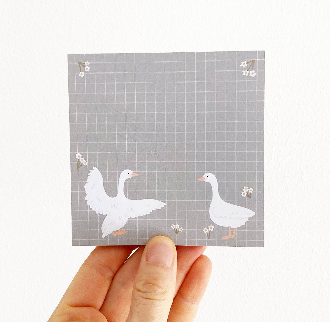 Notizblock / Memopad - Gänse