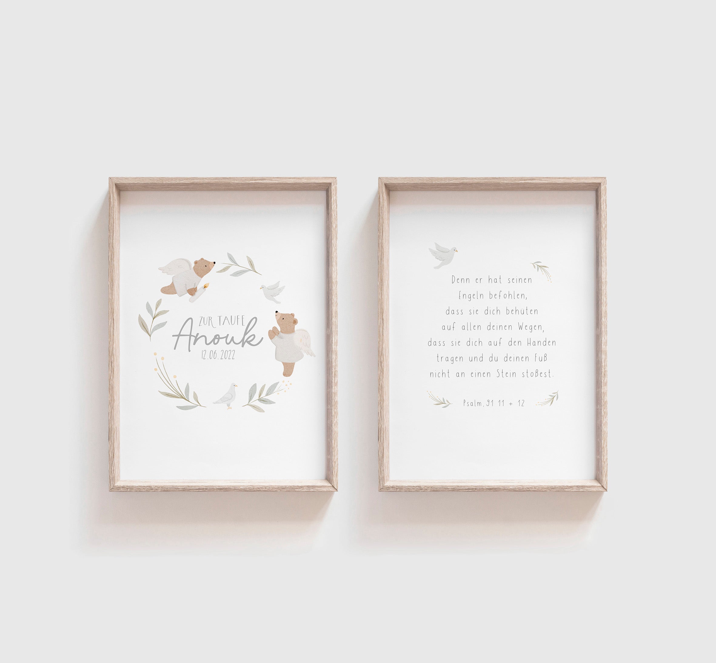 Copy of set of 2 art prints/posters - Animal Alphabet + Numbers / ABC + Numbers