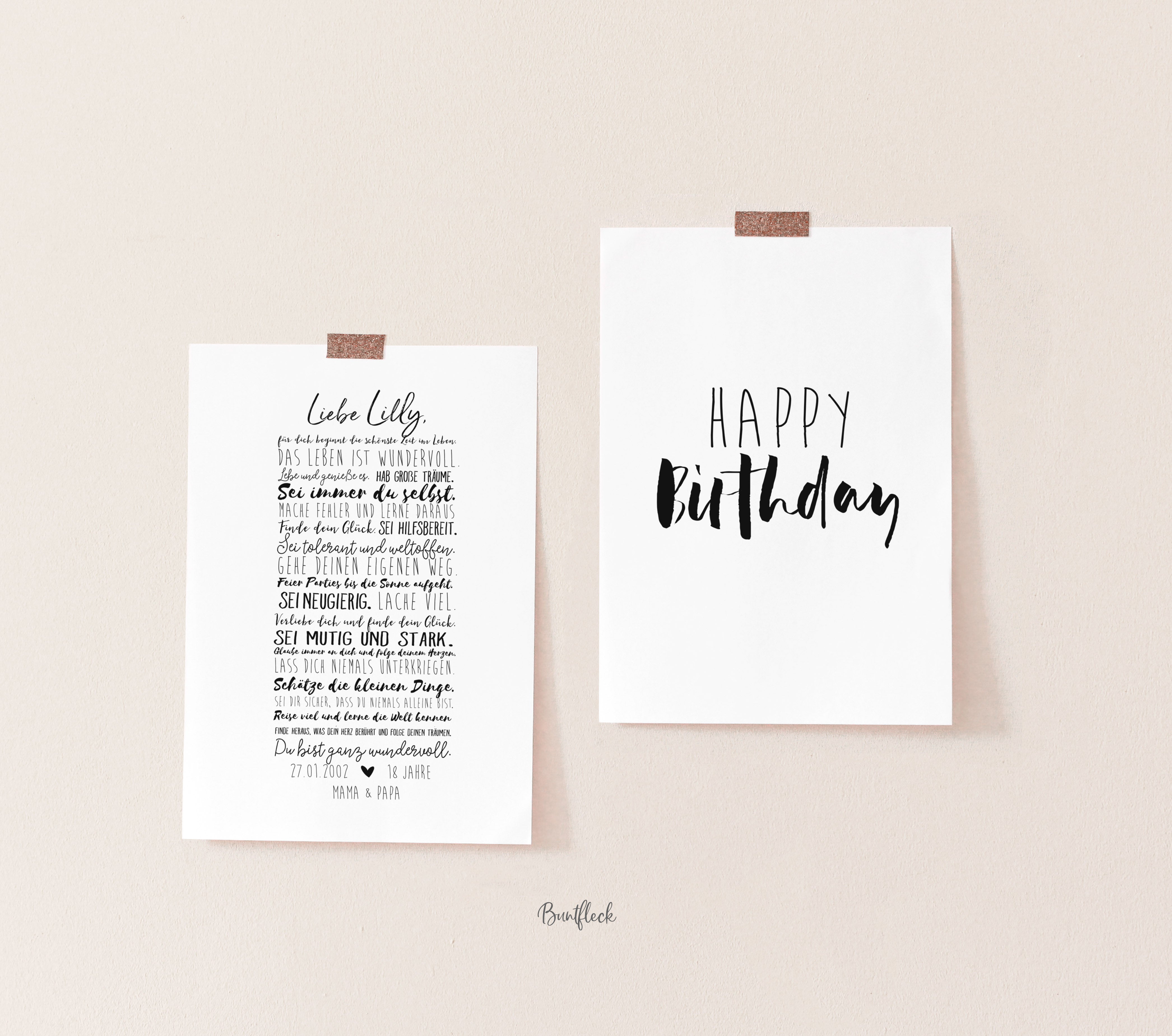 Kunstdruck/Poster - Dein 18. Geburtstag