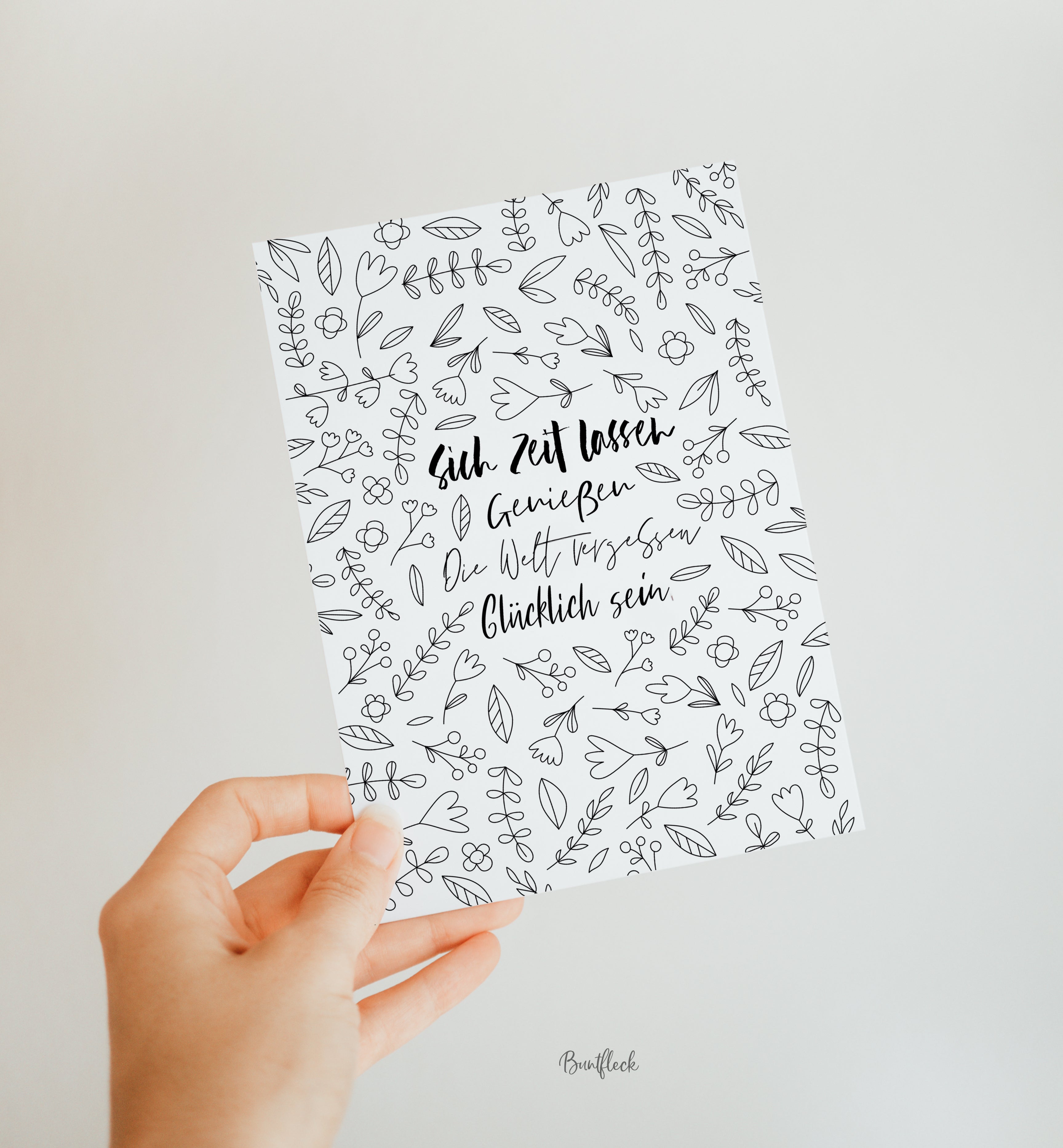 Card/Postcard - be happy