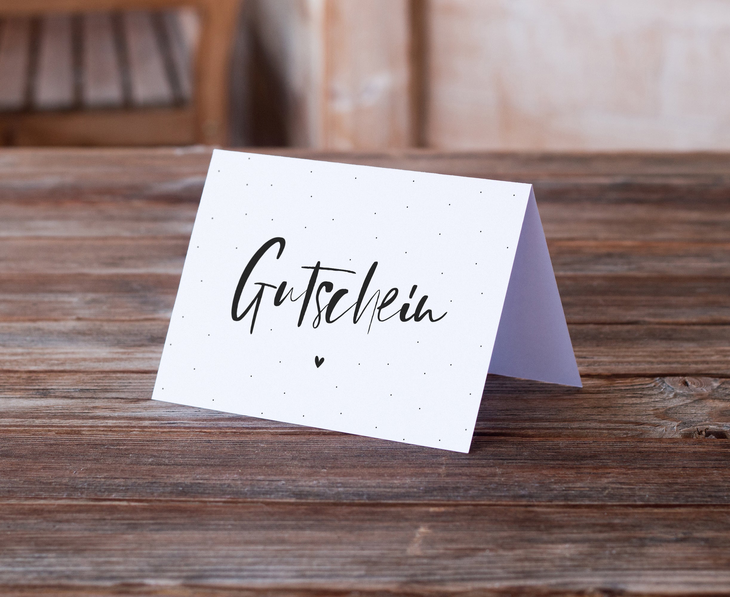 Buntfleck-Geschenkgutschein