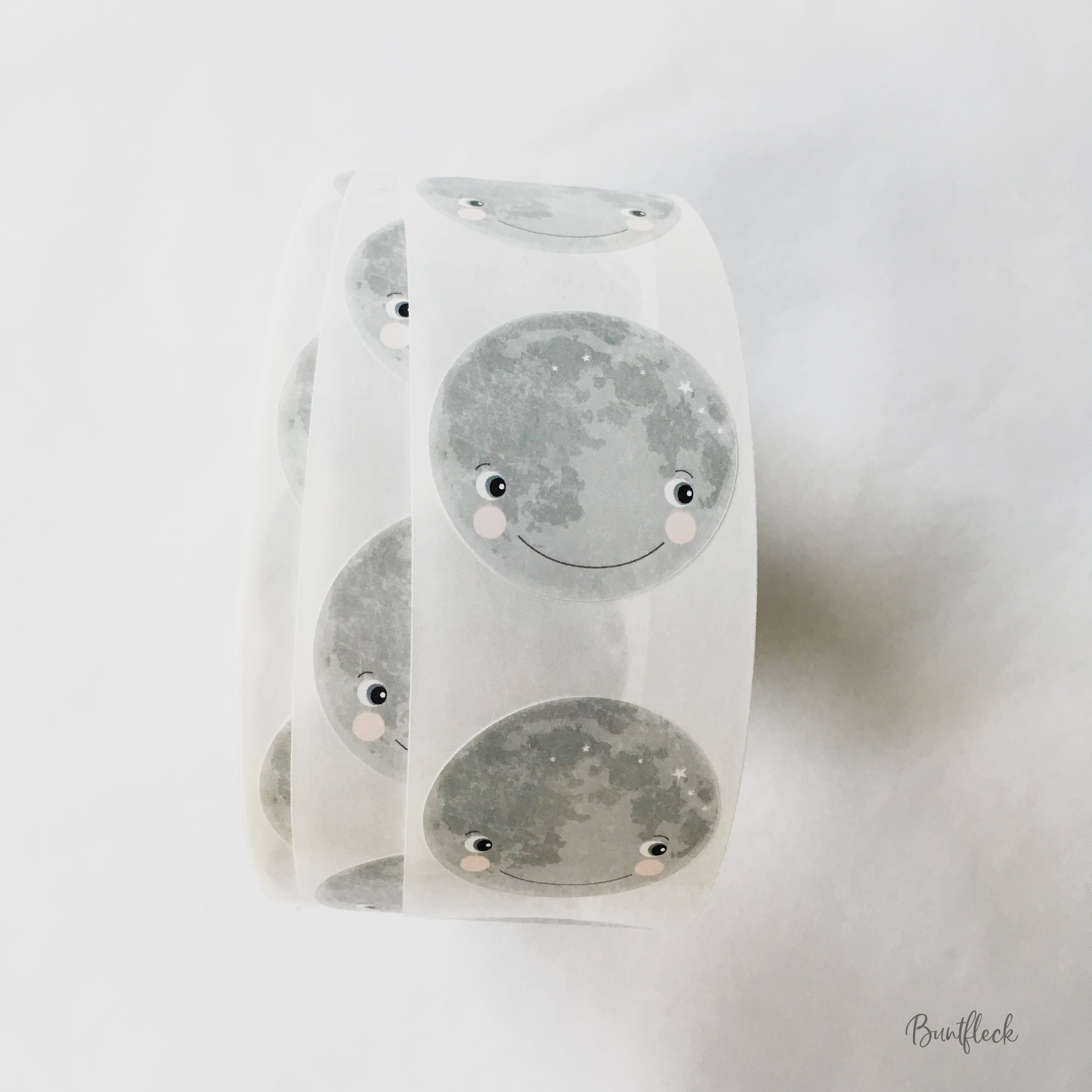 Stickers / labels / - small moon