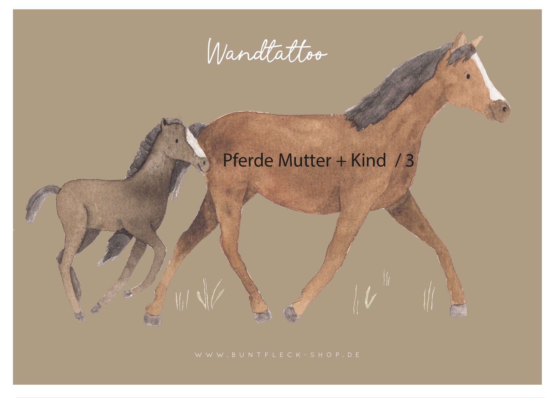 Wandtattoo/Aufkleber - Pferdchen