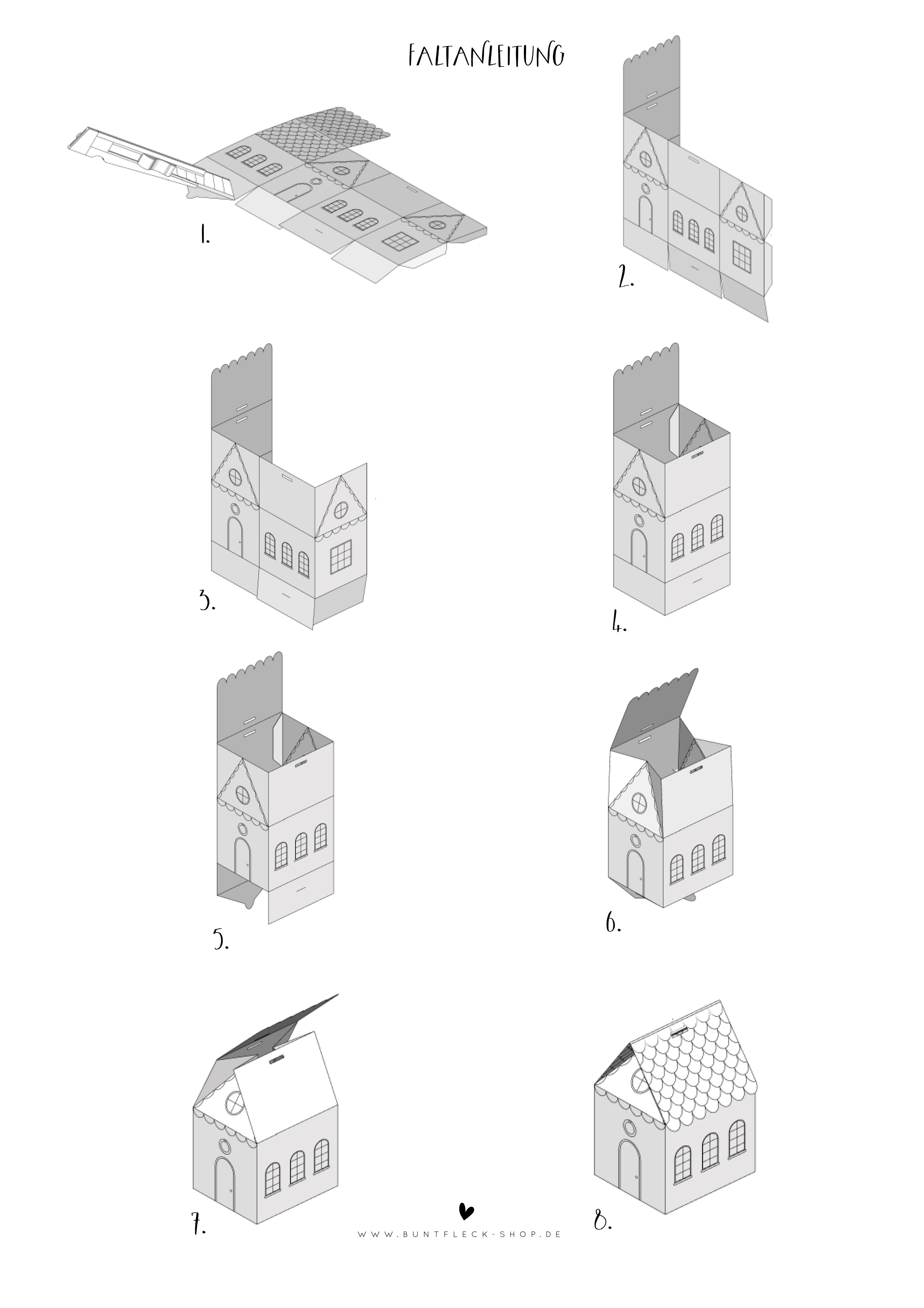 Cute cardboard house / gift box