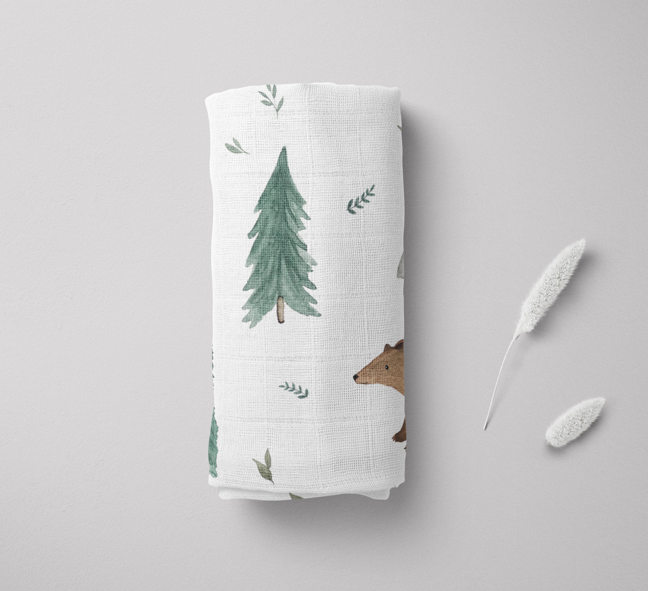 2.CHOICE - from muslin cloth with forest animals