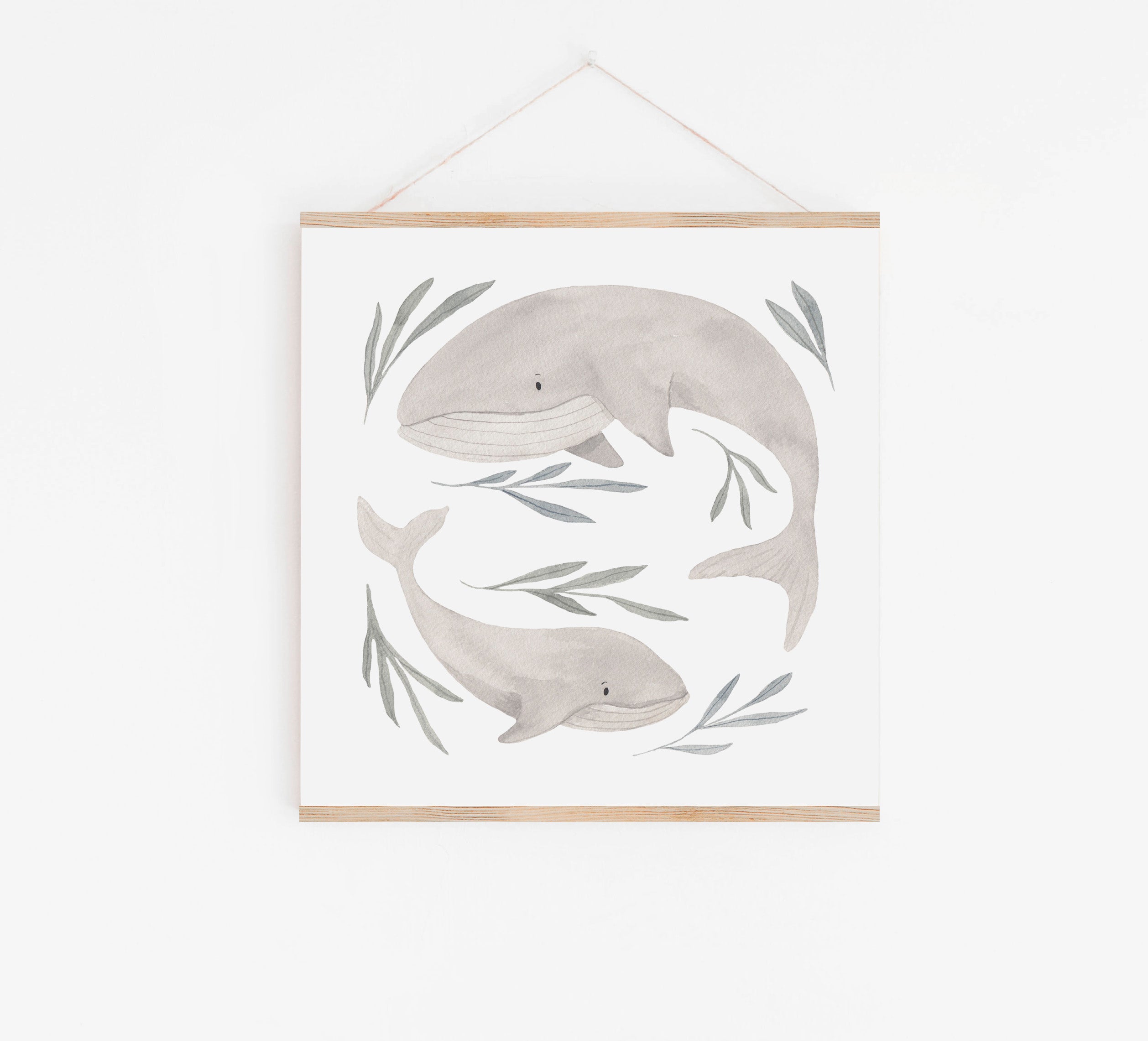 Kopie von Kunstdruck/Kinderbild/Poster - Elefantenfamilie