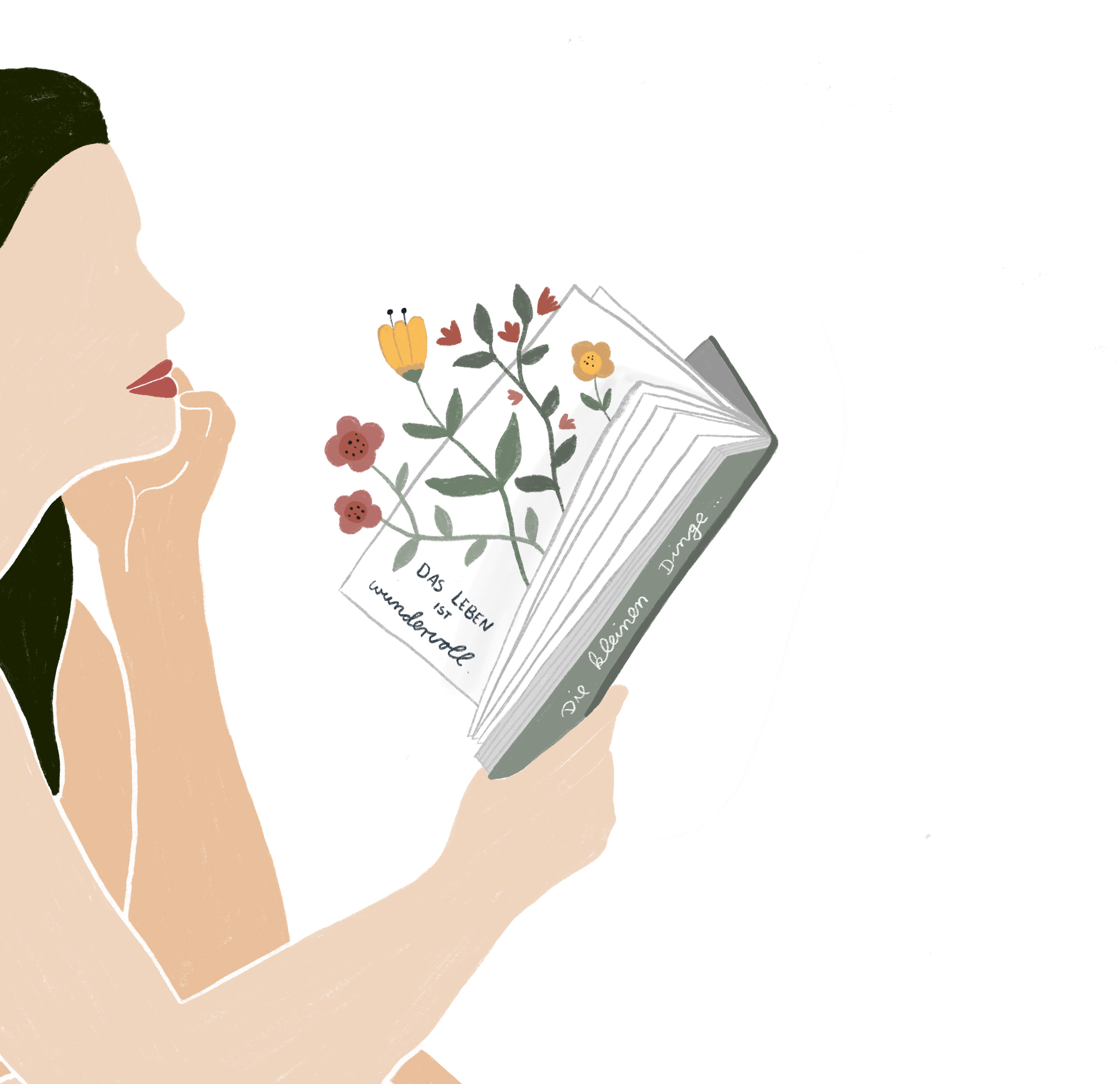 Art print/poster - Woman in red