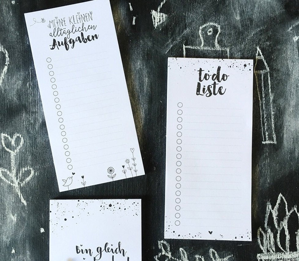 Notepad - to do list - dots