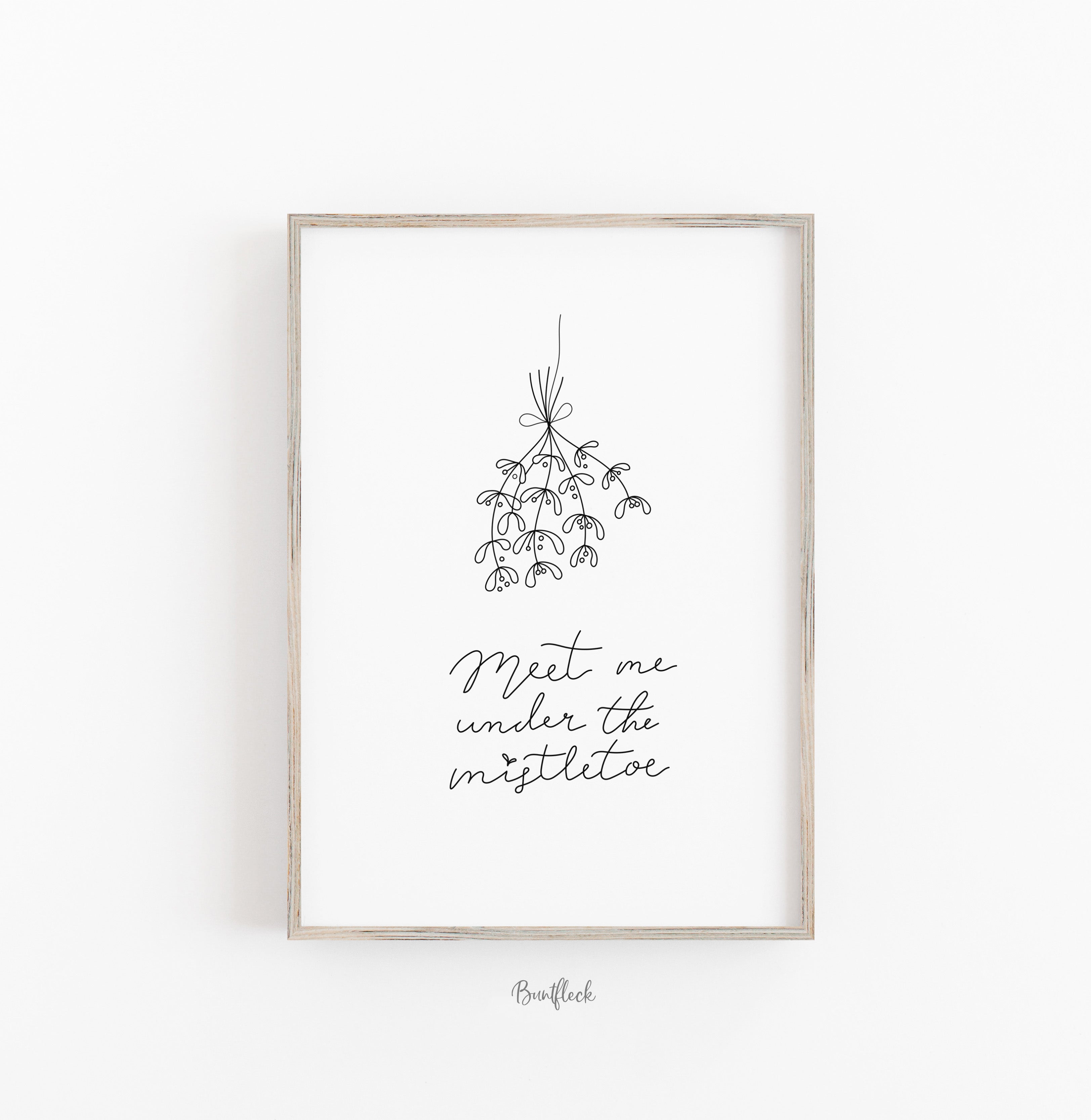 Kunstdruck/Poster-Meet me under the mistletoe