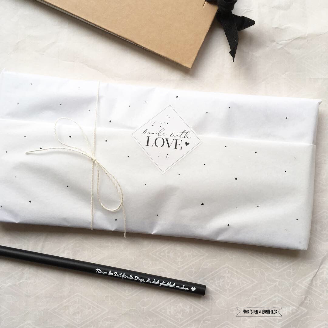 Stickers / labels / - made with love