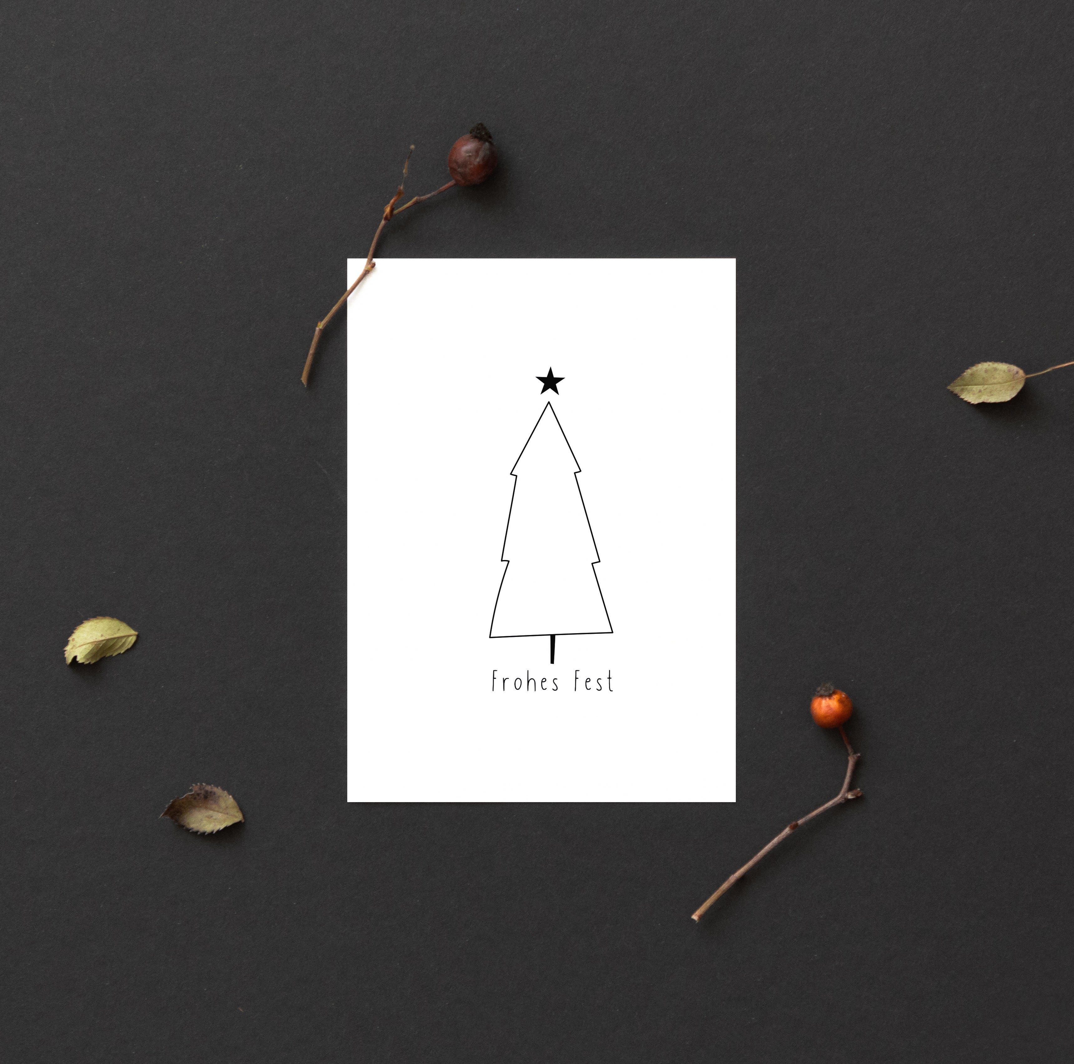 Karte/Postkarte - Tannenbaum