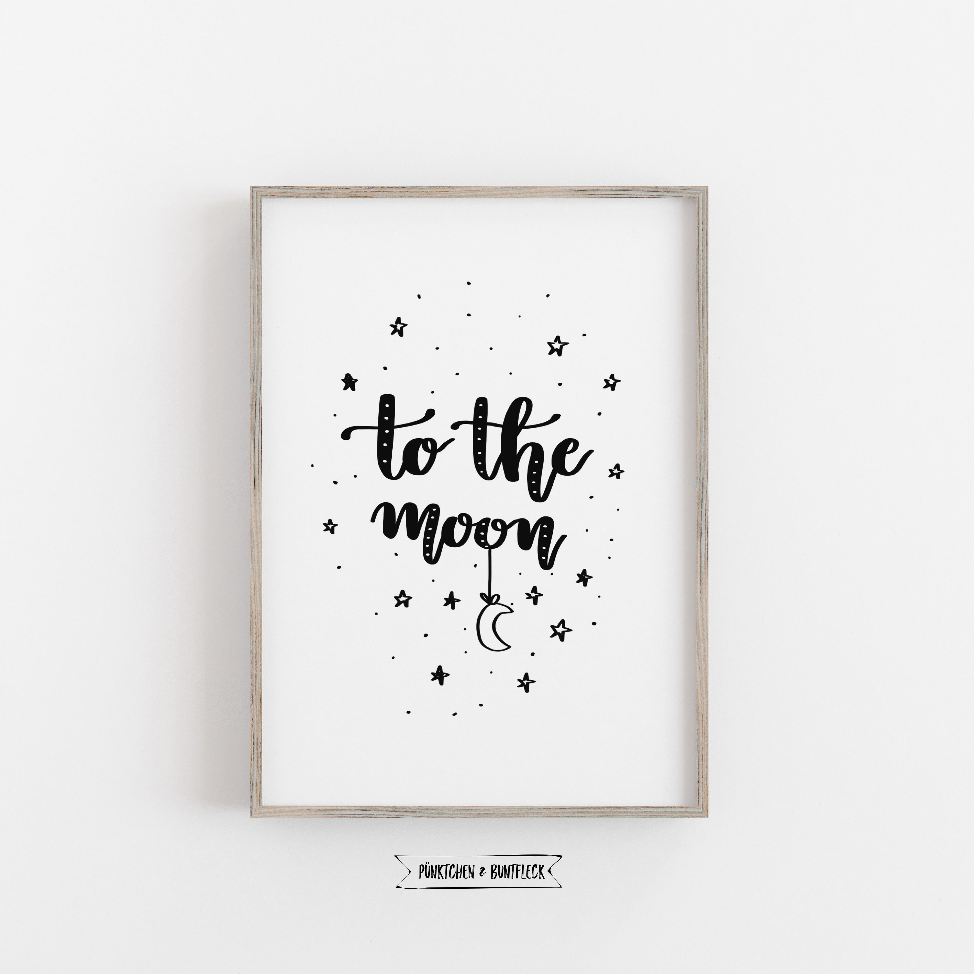 Kleines Freebie - Print A5 "To the moon and back"