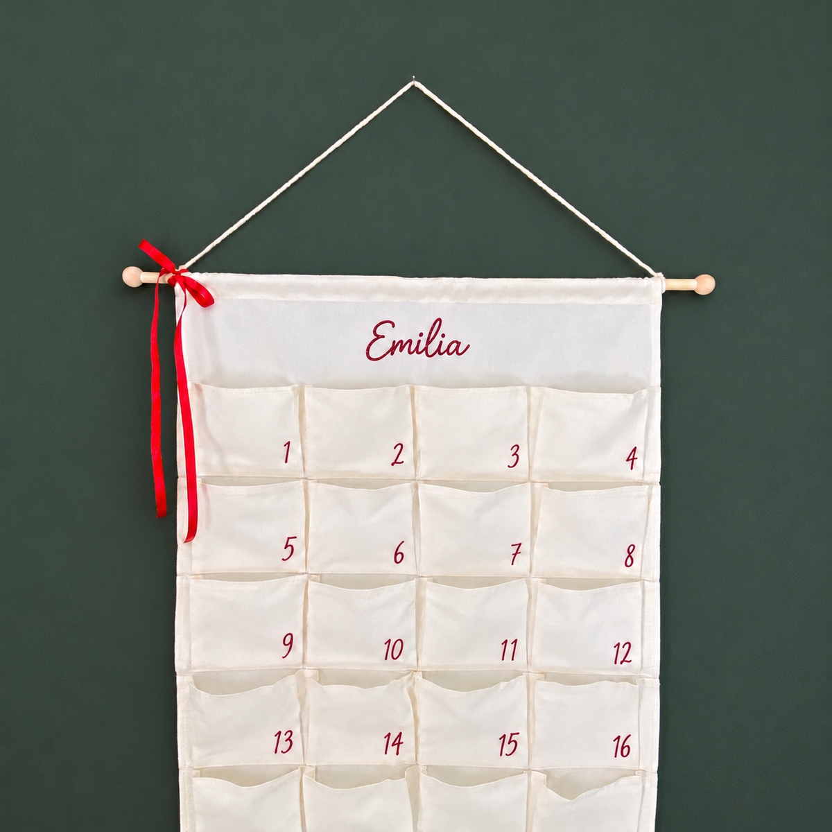 Adventskalender aus Stoff zum Selbstbefüllen & Selbstgestalten/ verschiedene Kombinationen /Blanko oder mit  Bügelmotiven