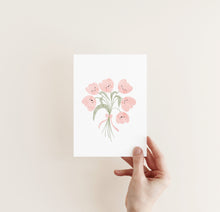 Laden Sie das Bild in den Galerie-Viewer, Postkarte/ Karte A6 - lachender Blumenstrauß