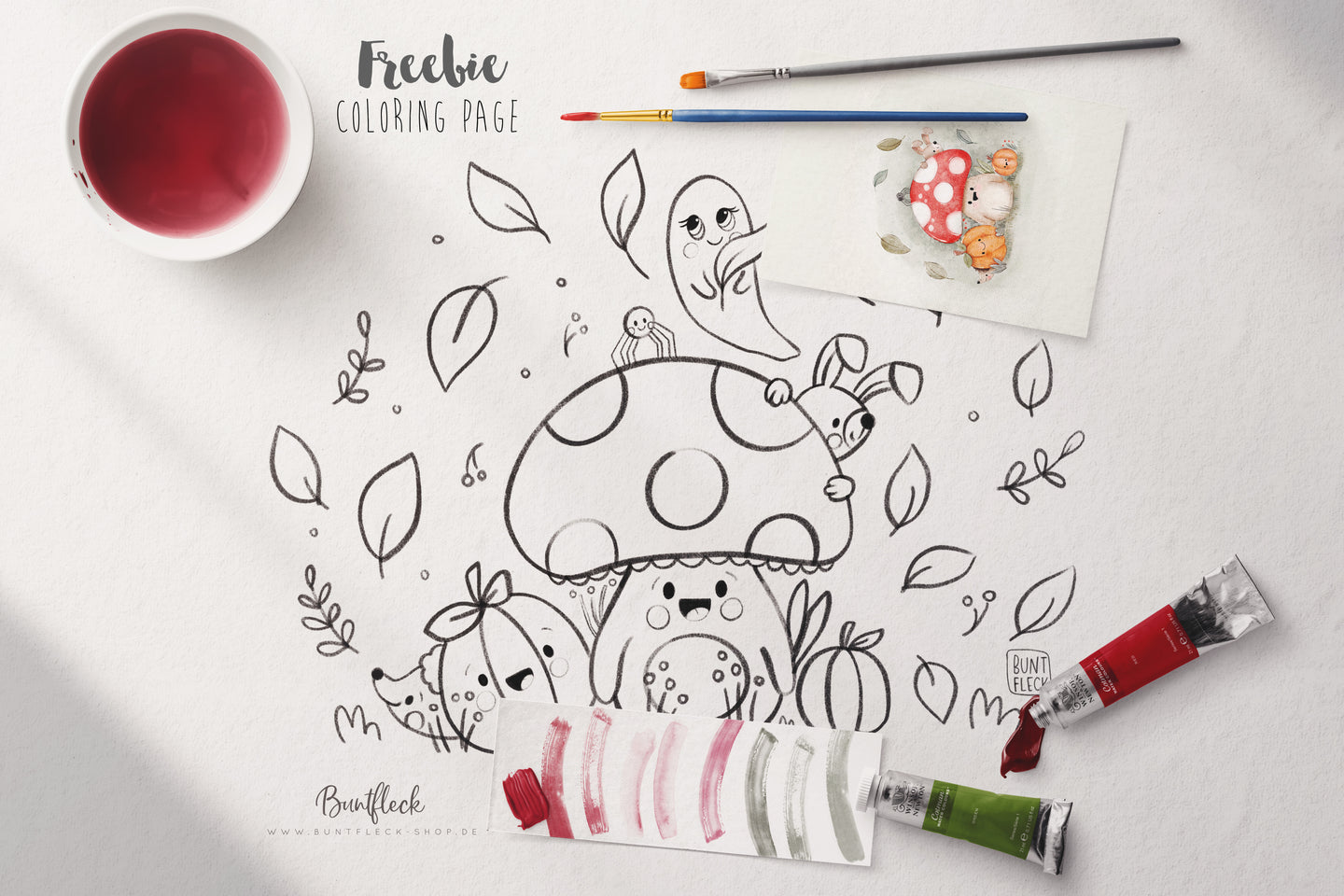 FREEBIE / Coloring Page - Herbie & friends