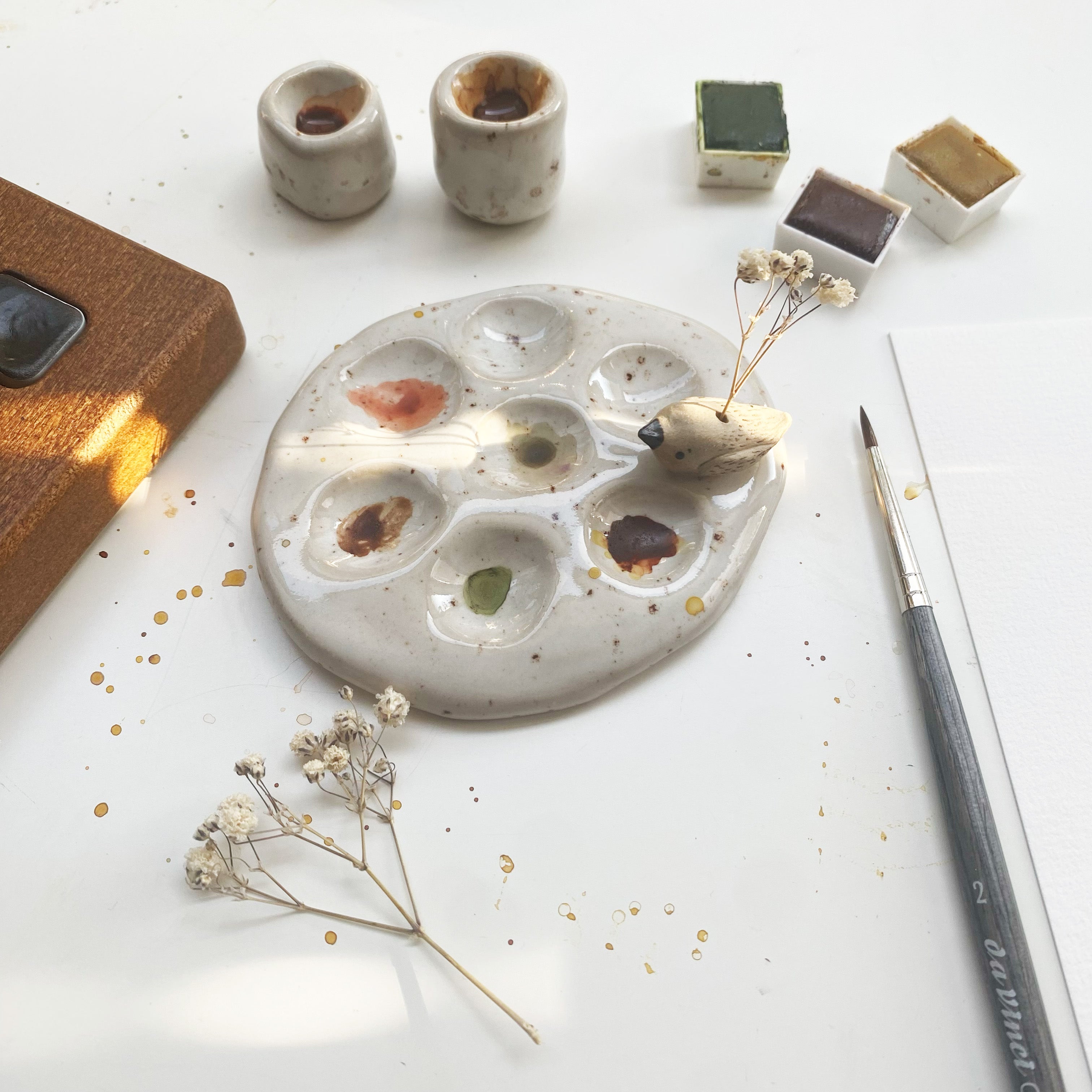 Mini-Mischpalette kleiner Vogel