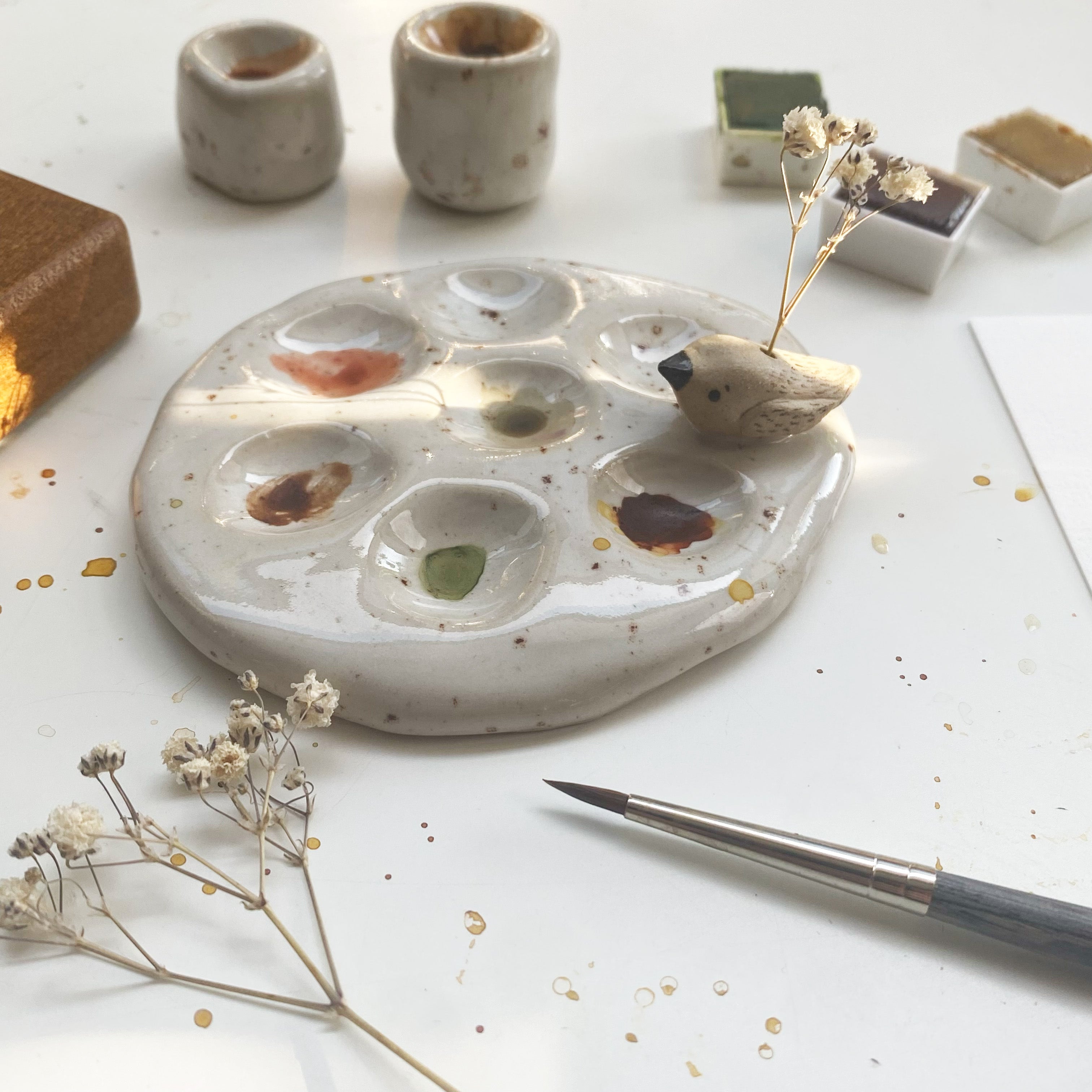 Mini-Mischpalette kleiner Vogel