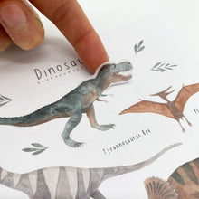 Laden Sie das Bild in den Galerie-Viewer, Stickersheet/Stickerbogen/Washipapier/Vinyl transparent- Dinos