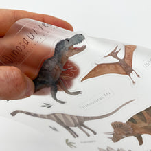 Laden Sie das Bild in den Galerie-Viewer, Stickersheet/Stickerbogen/Washipapier/Vinyl transparent- Dinos