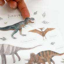 Laden Sie das Bild in den Galerie-Viewer, Stickersheet/Stickerbogen/Washipapier/Vinyl transparent- Dinos