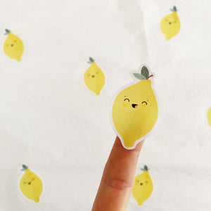Etiketten/Aufkleber - Kleine Zitrone