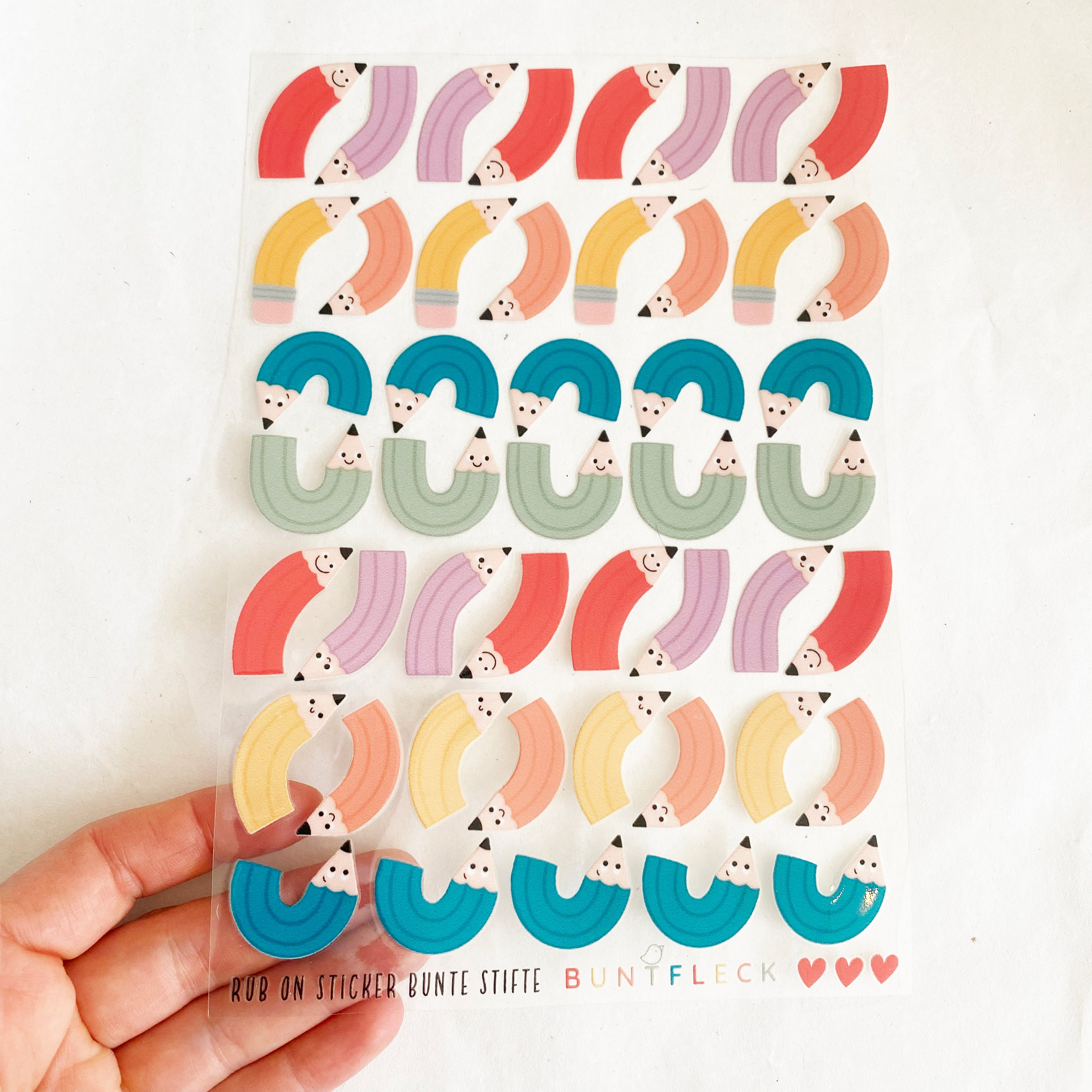 BORDERLESS stickers / stickers / rub-on stickers - cute fairies