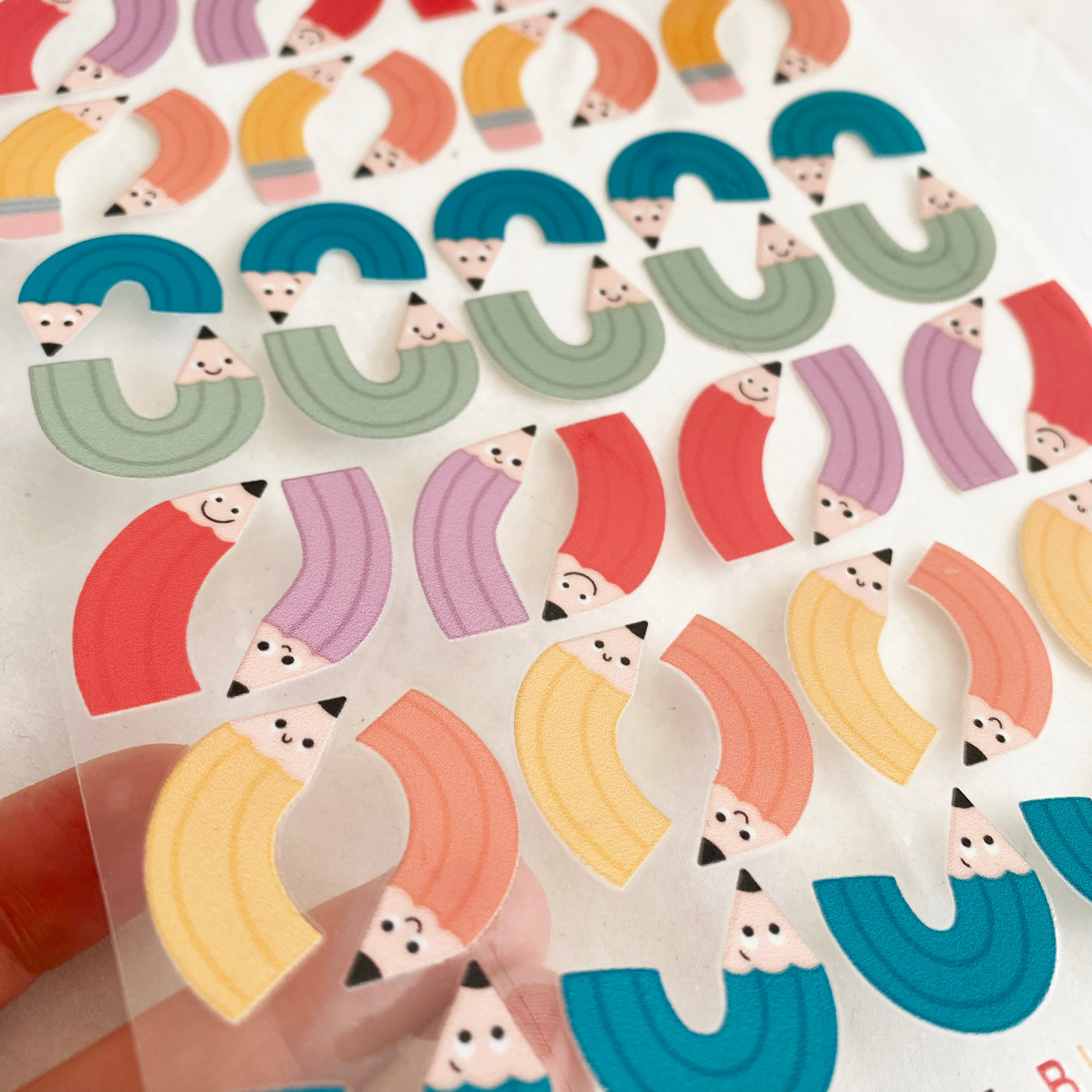 BORDERLESS stickers / stickers / rub-on stickers - cute fairies