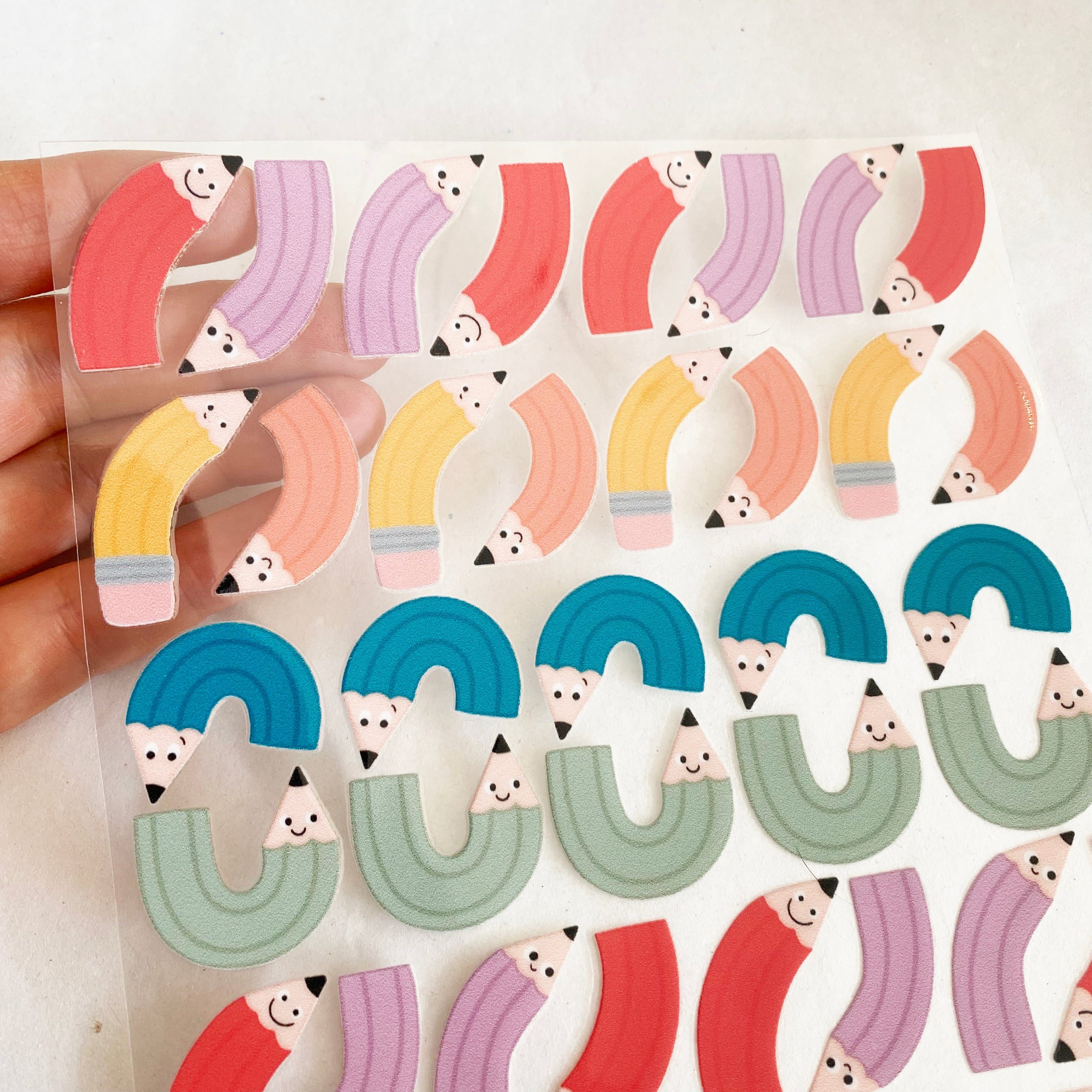 BORDERLESS stickers / stickers / rub-on stickers - cute fairies