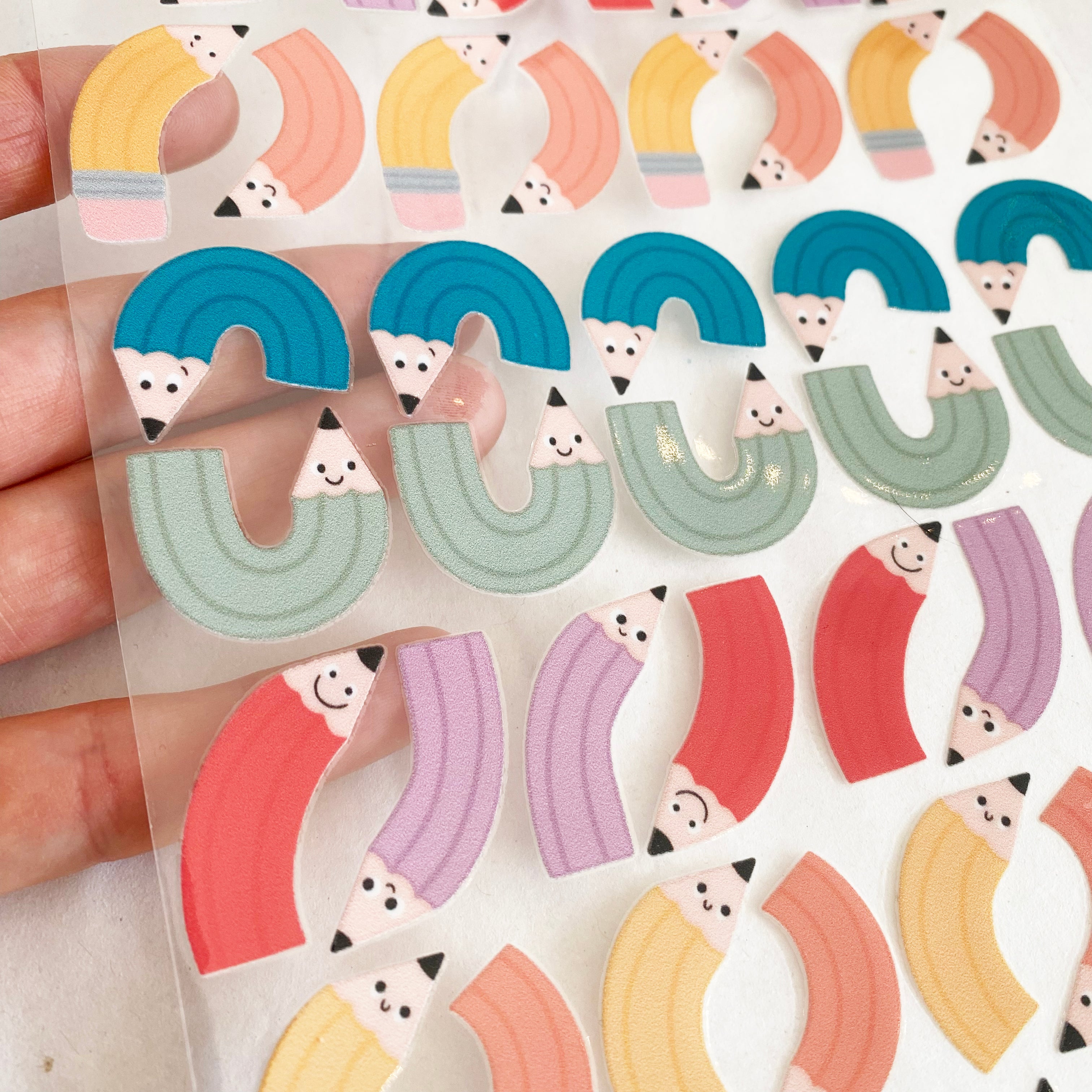 BORDERLESS stickers / stickers / rub-on stickers - cute fairies