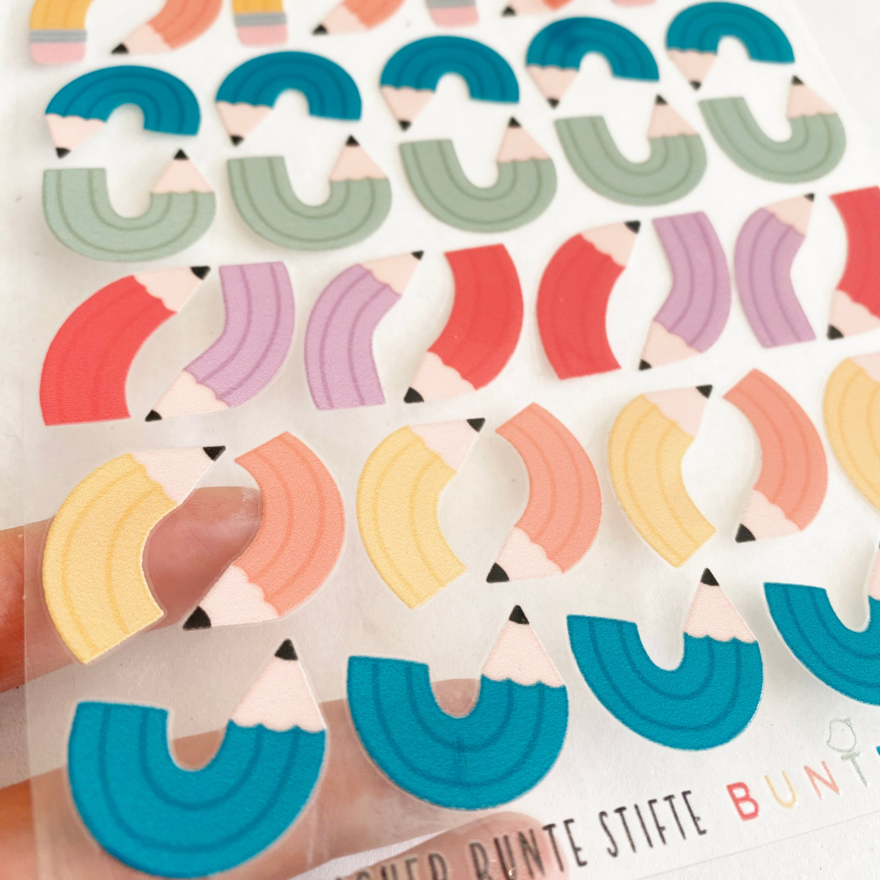 BORDERLESS stickers / stickers / rub-on stickers - cute fairies