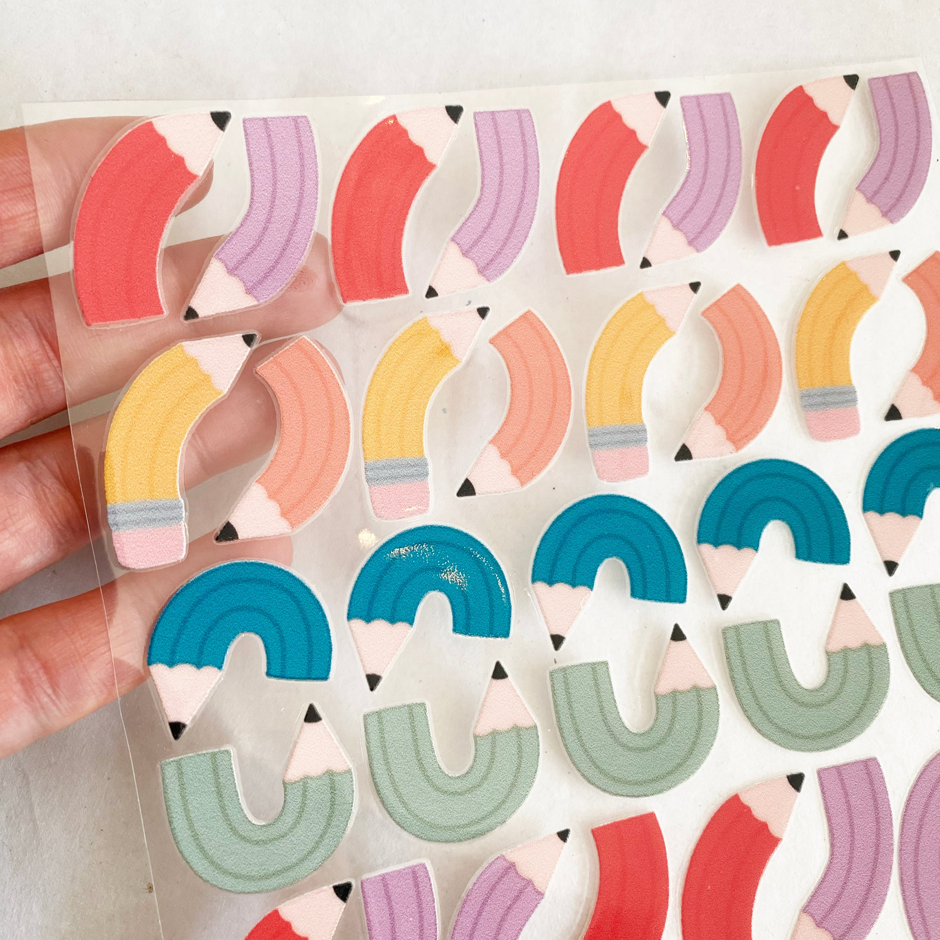 BORDERLESS stickers / stickers / rub-on stickers - cute fairies