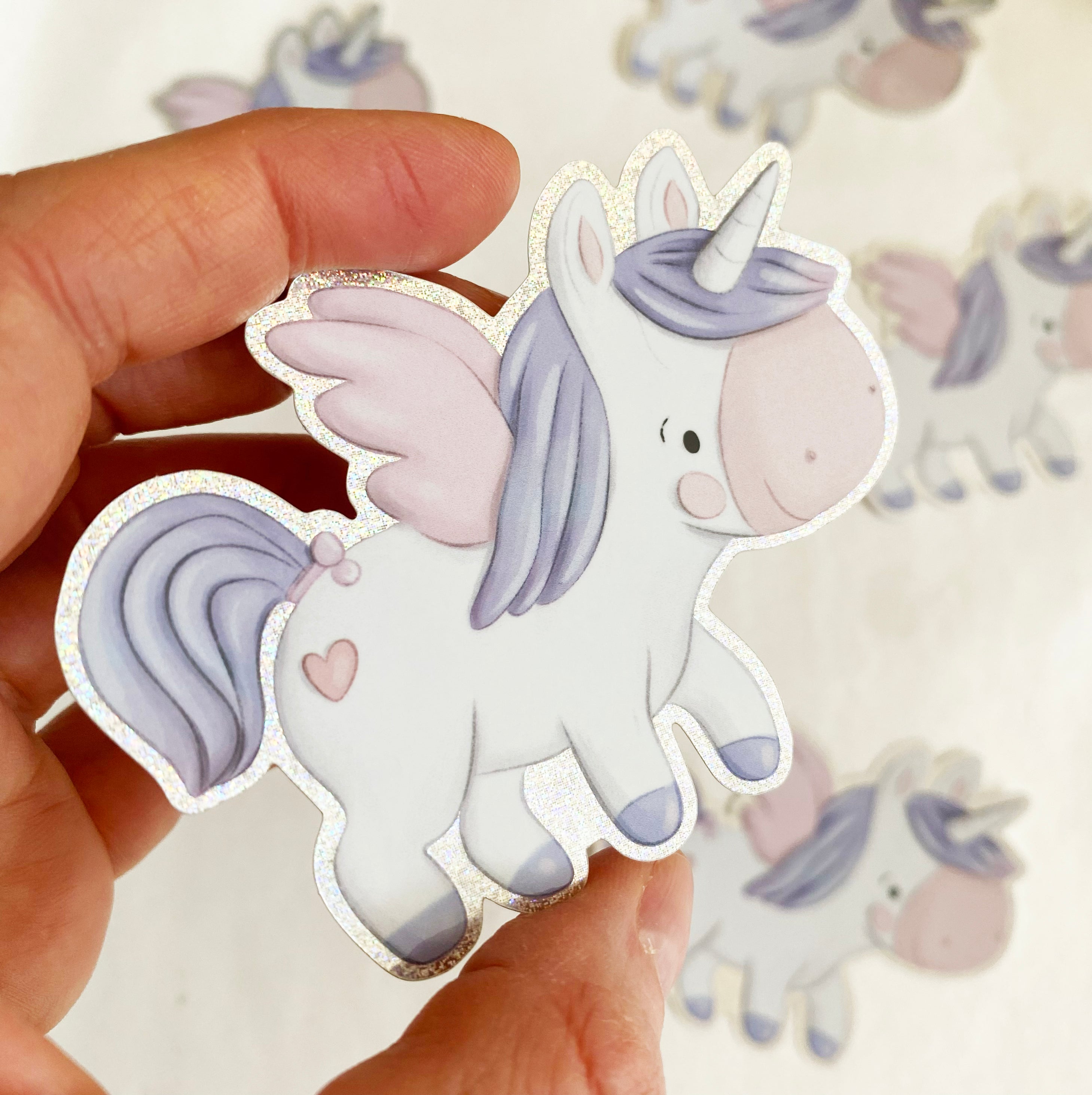 Vinyl sticker with transparent border - Penguin