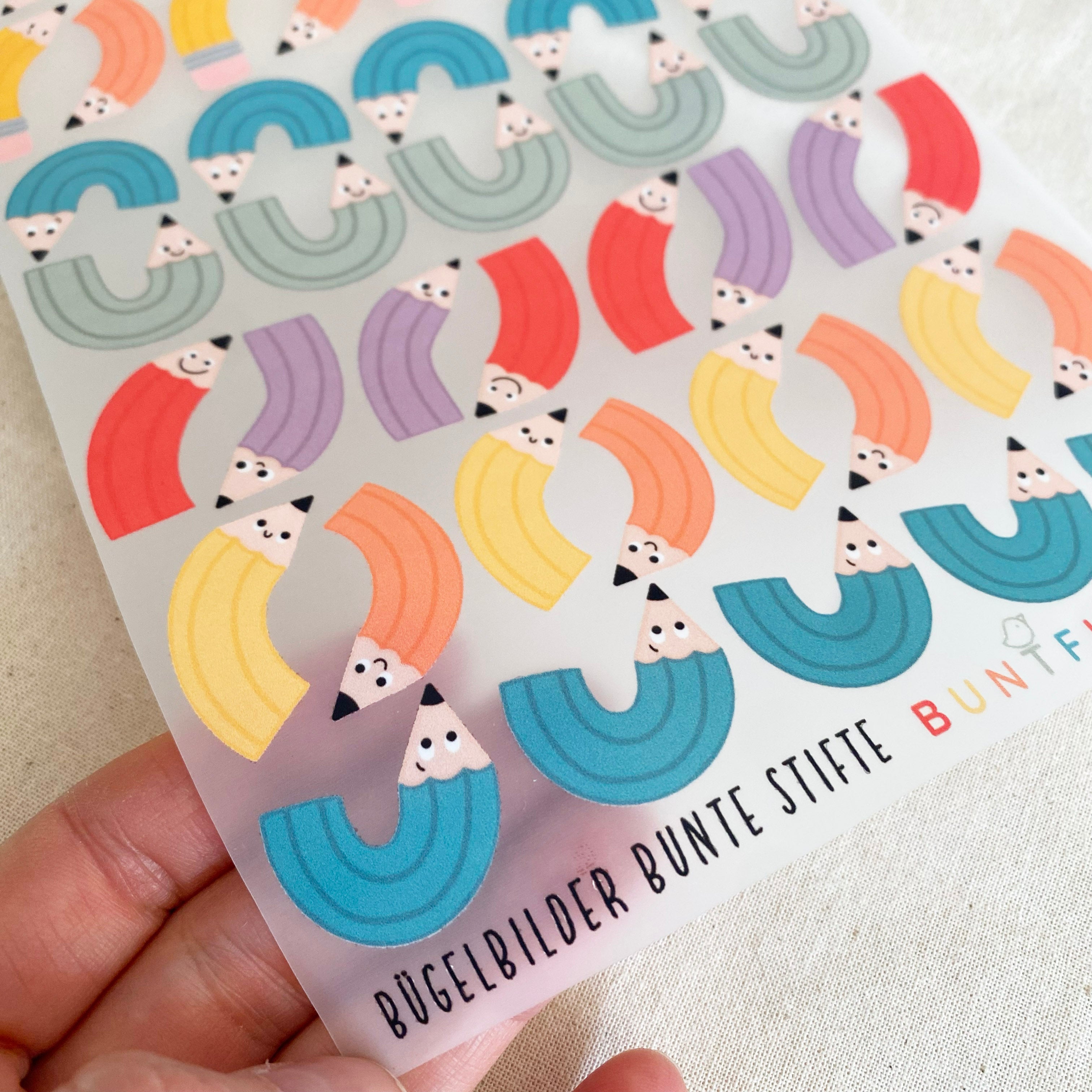 BORDERLESS stickers / stickers / rub-on stickers - cute fairies