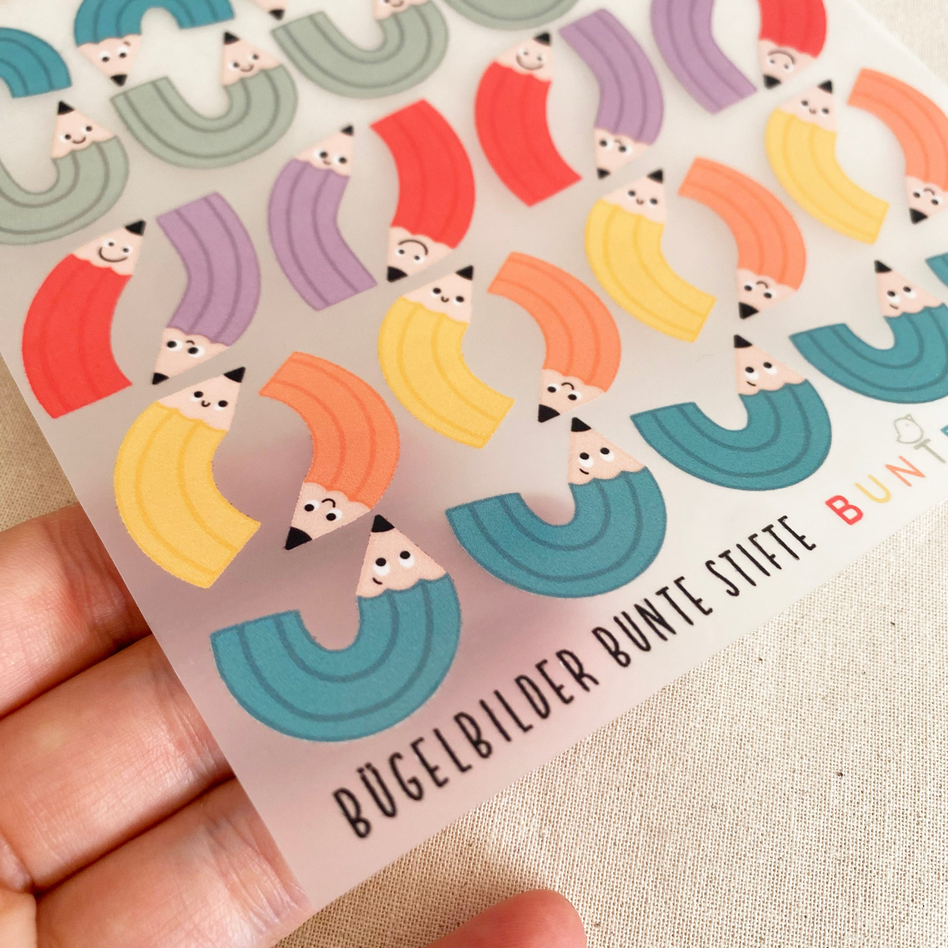 BORDERLESS stickers / stickers / rub-on stickers - cute fairies