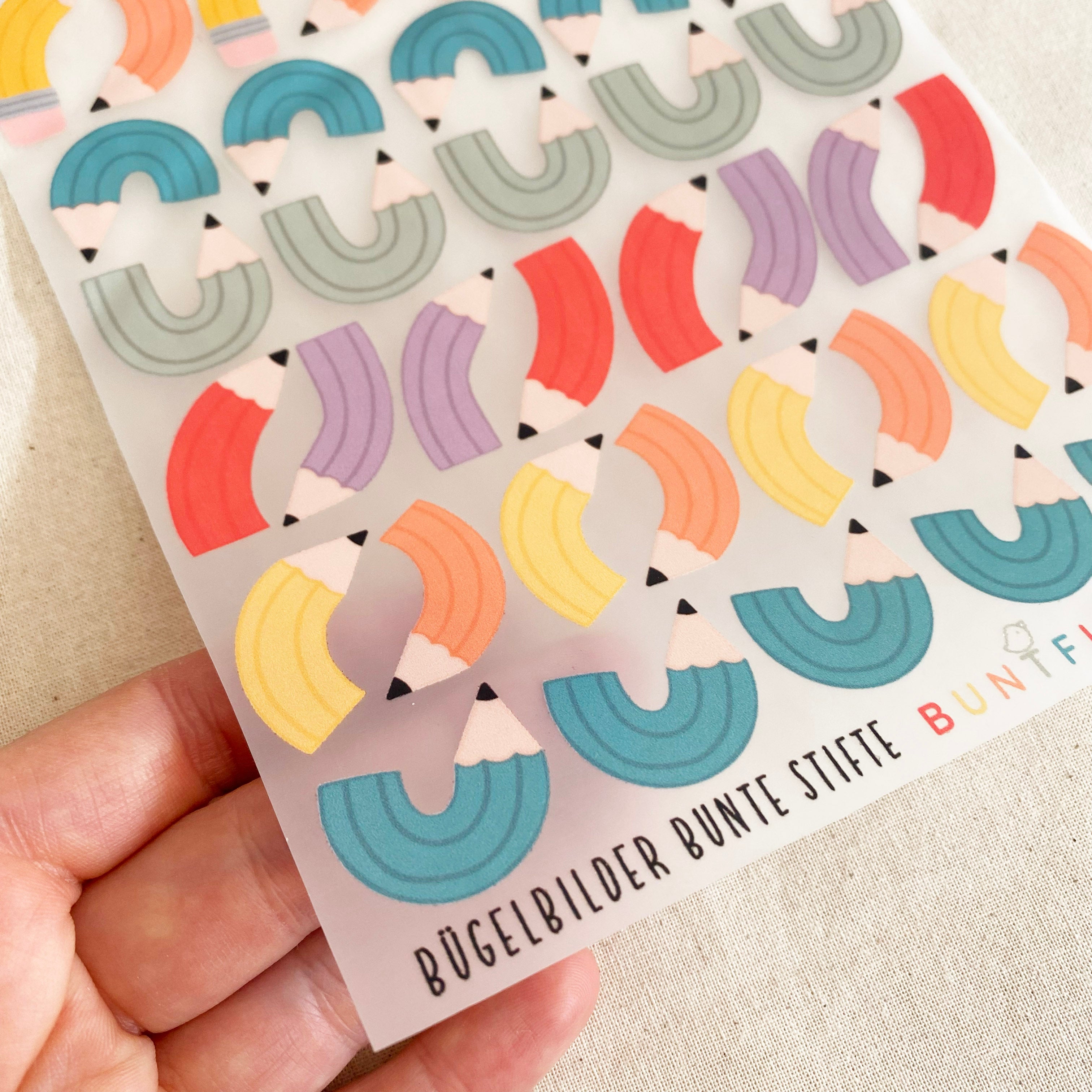 BORDERLESS stickers / stickers / rub-on stickers - cute fairies