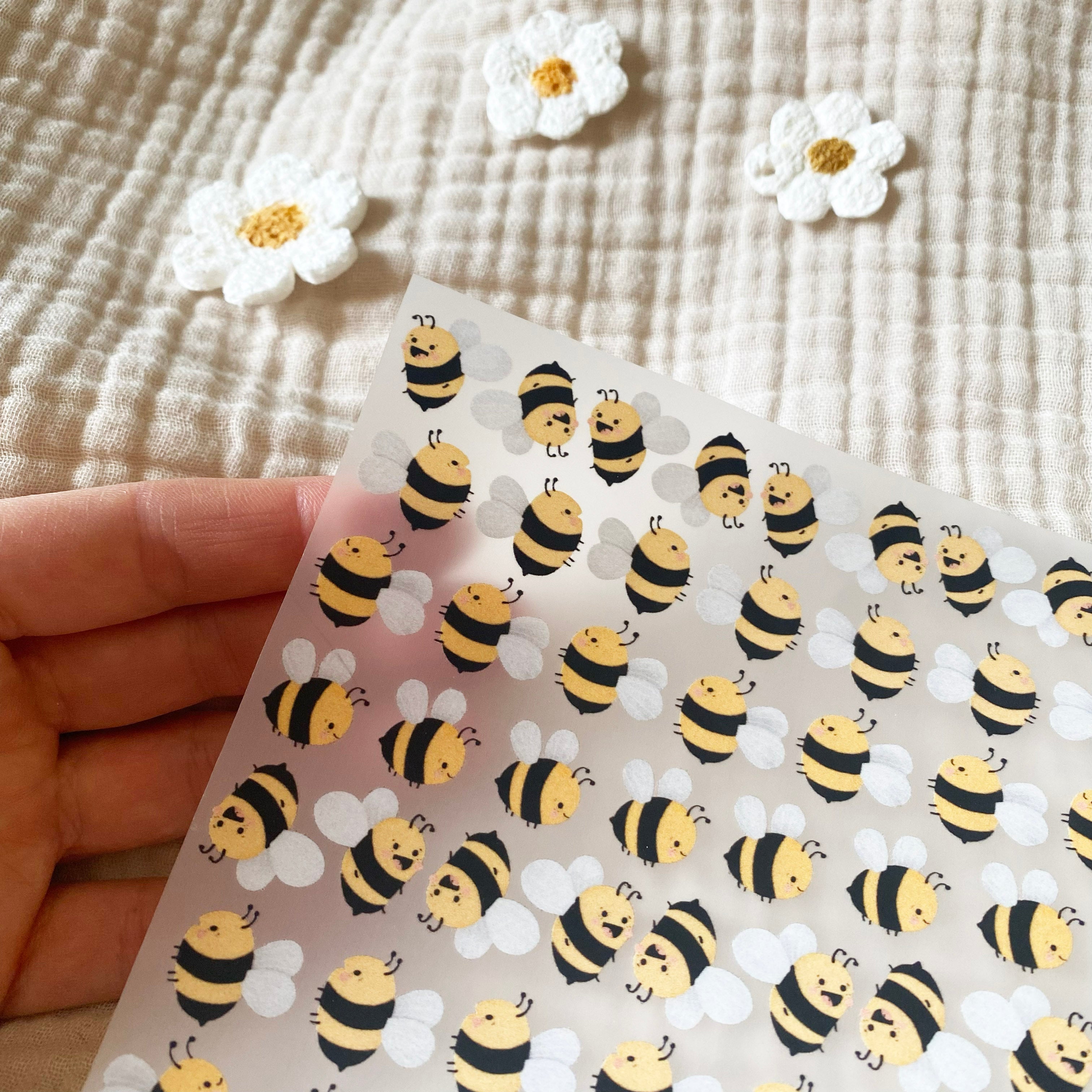 Bügelbild Bienen - Iron on Patch für Kleidung, mehrere Motive
