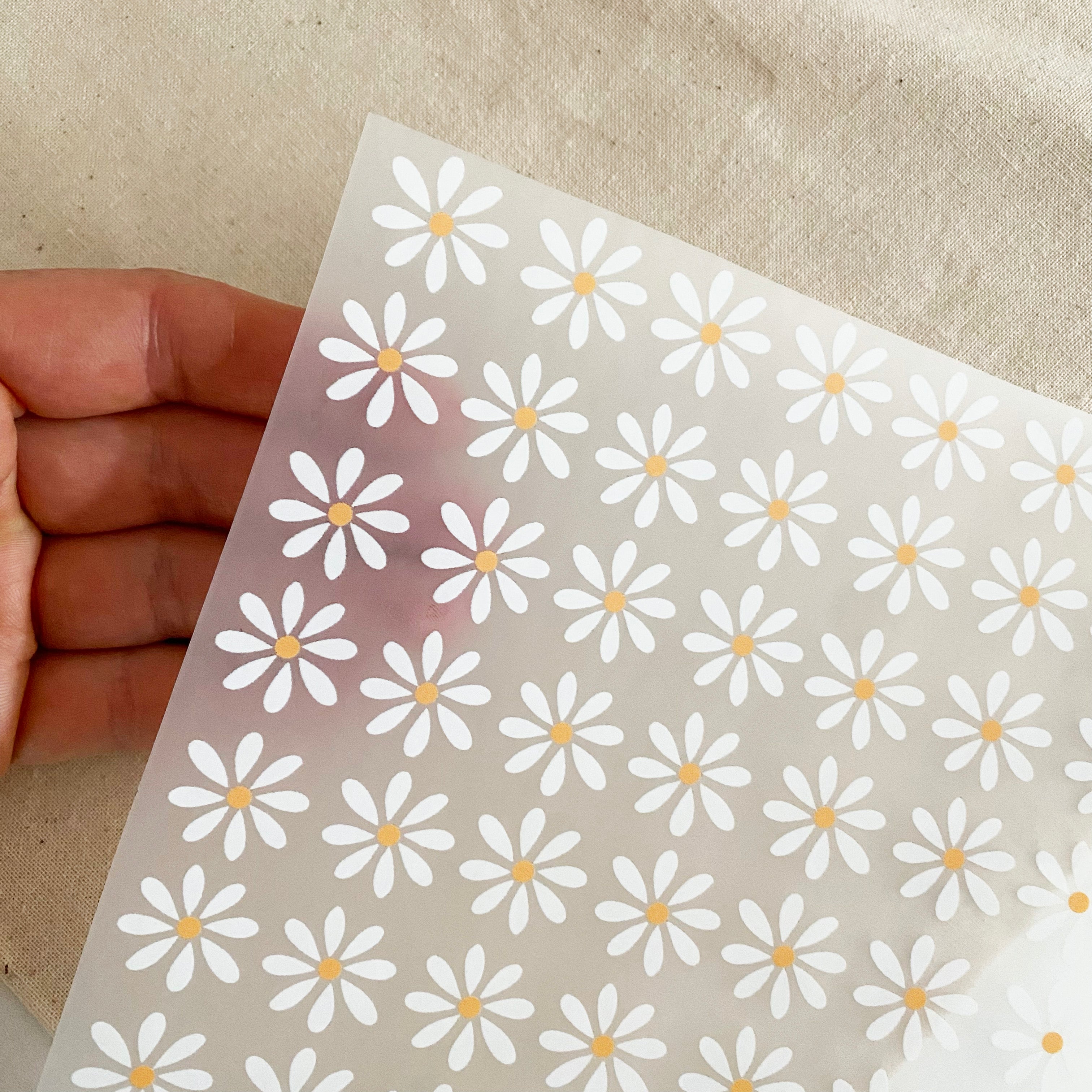 Bügelbild  Gänseblumen - Iron on Patch für Kleidung, mehrere Motive