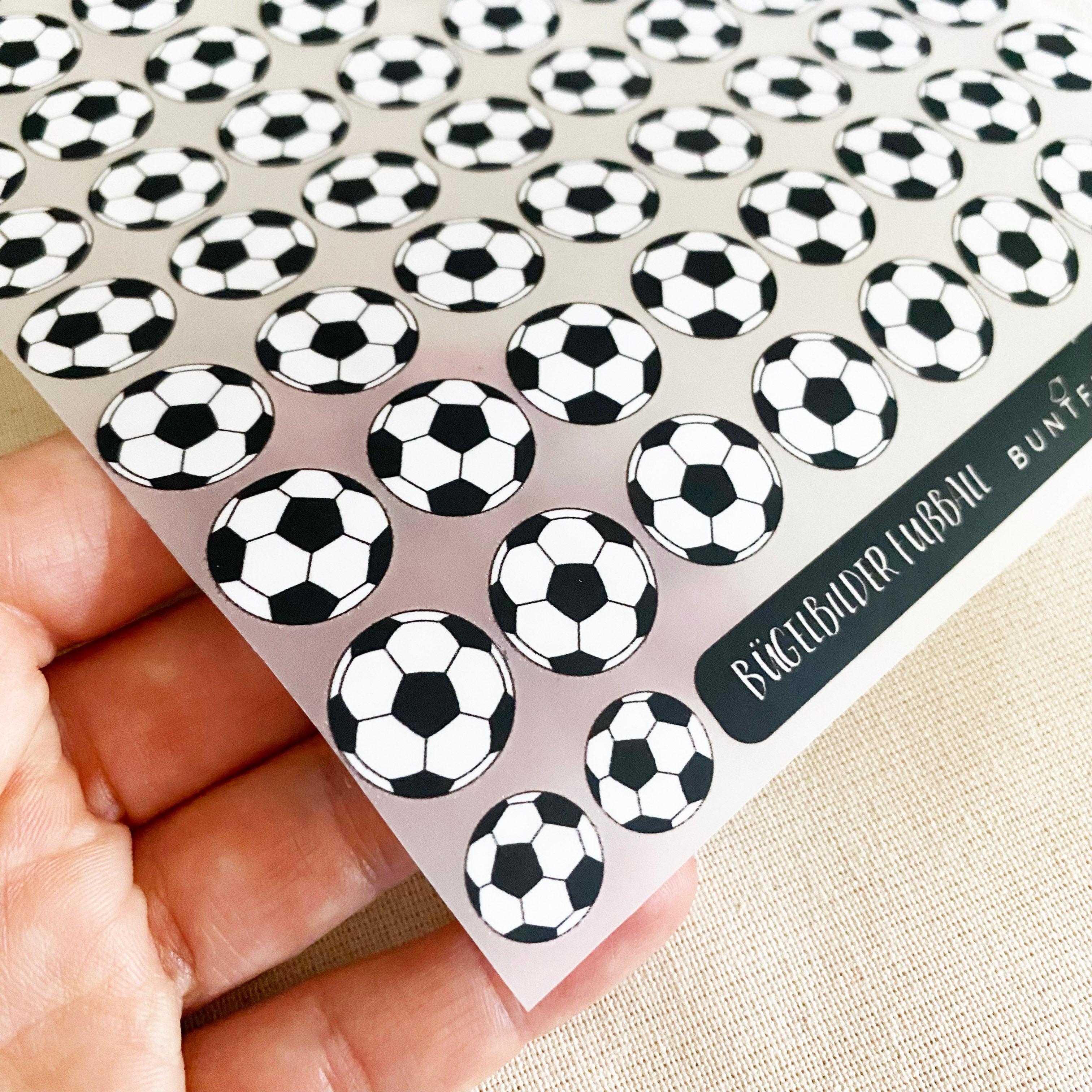 Bügelbild  Fußbälle / Fußball - Iron on Patch für Kleidung, mehrere Motive