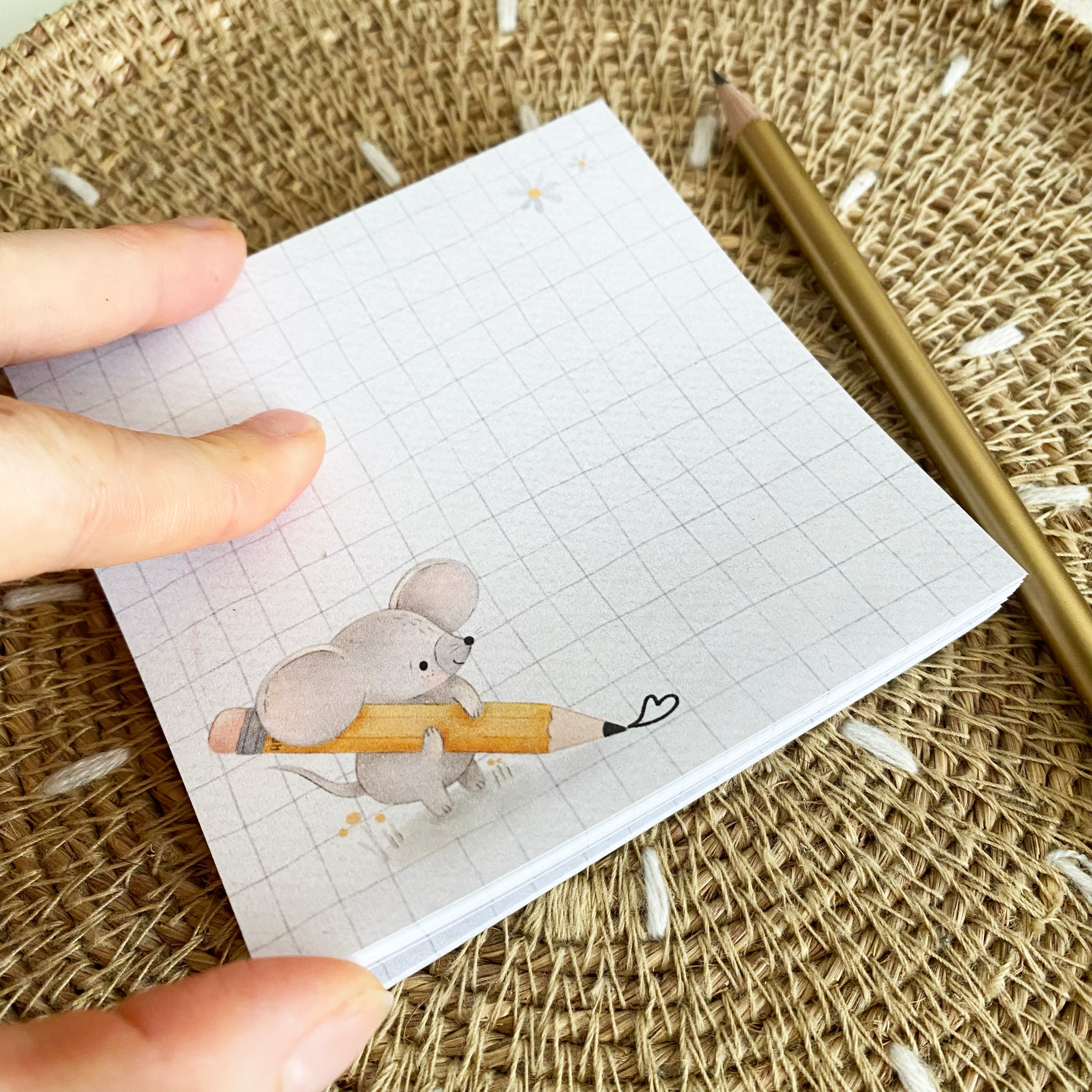 Mini notepad / memo pad - back to school