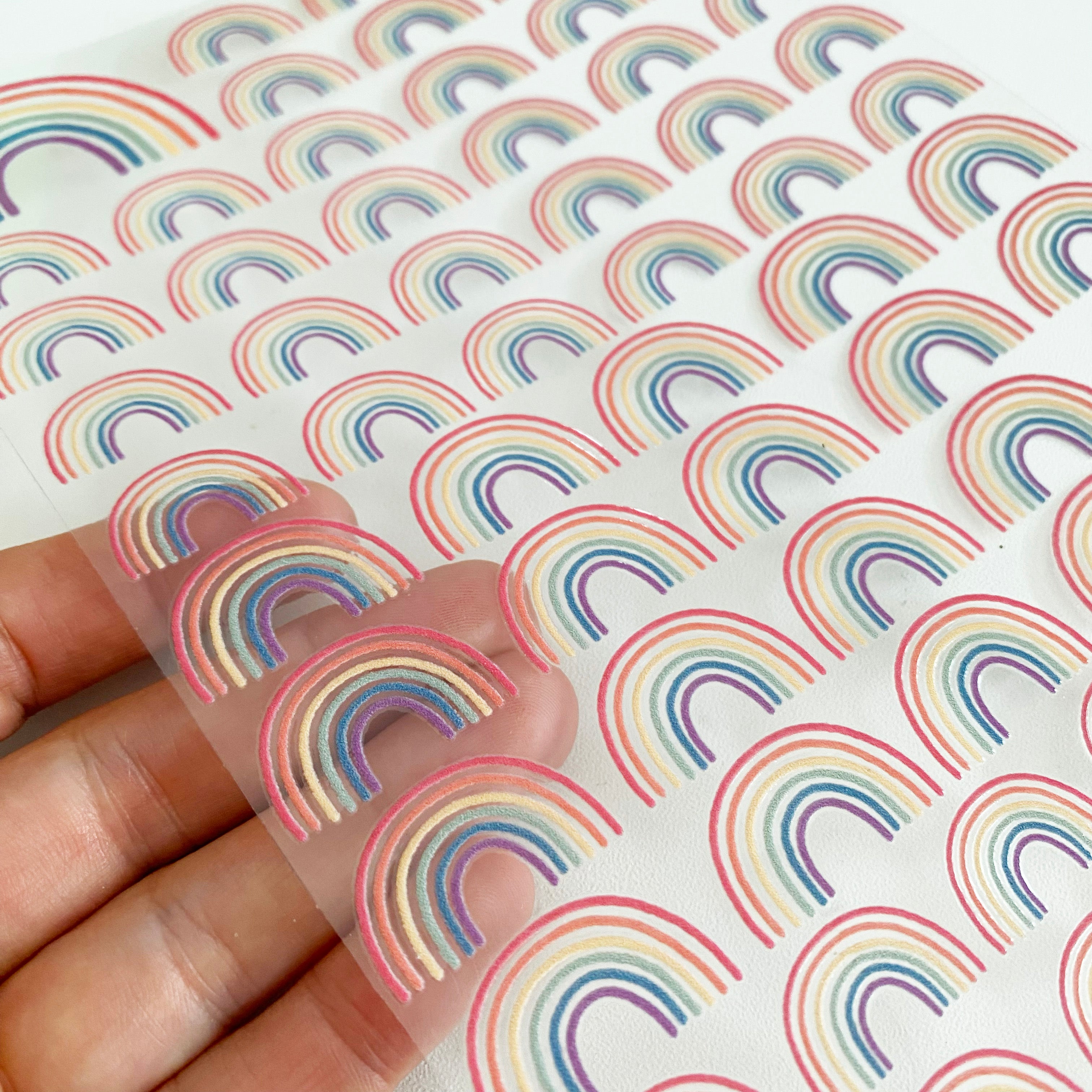 BORDERLESS stickers / stickers / rub-on stickers - cute fairies
