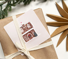 Laden Sie das Bild in den Galerie-Viewer, Karte/Postkarte quadratisch - Lebkuchenhaus/Gingerbread House