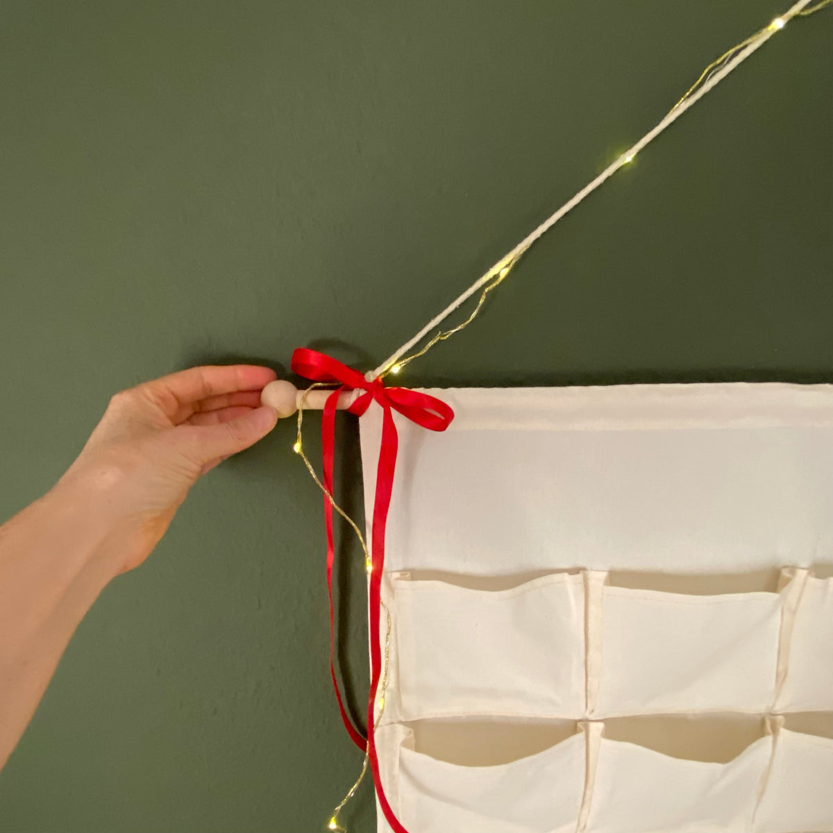 Adventskalender aus Stoff zum Selbstbefüllen & Selbstgestalten/ verschiedene Kombinationen /Blanko oder mit  Bügelmotiven