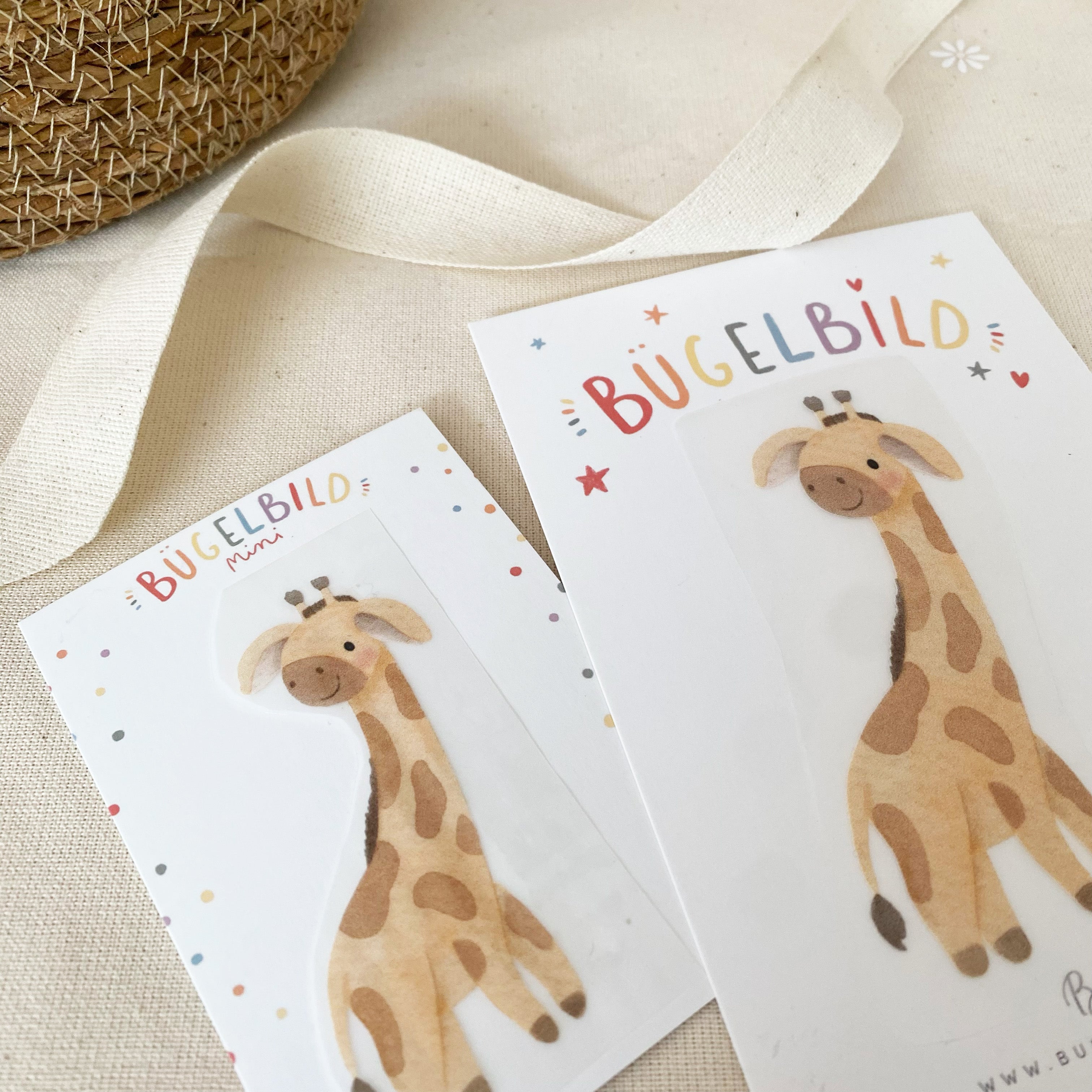 Mini Bügelbilder - Süße Giraffe