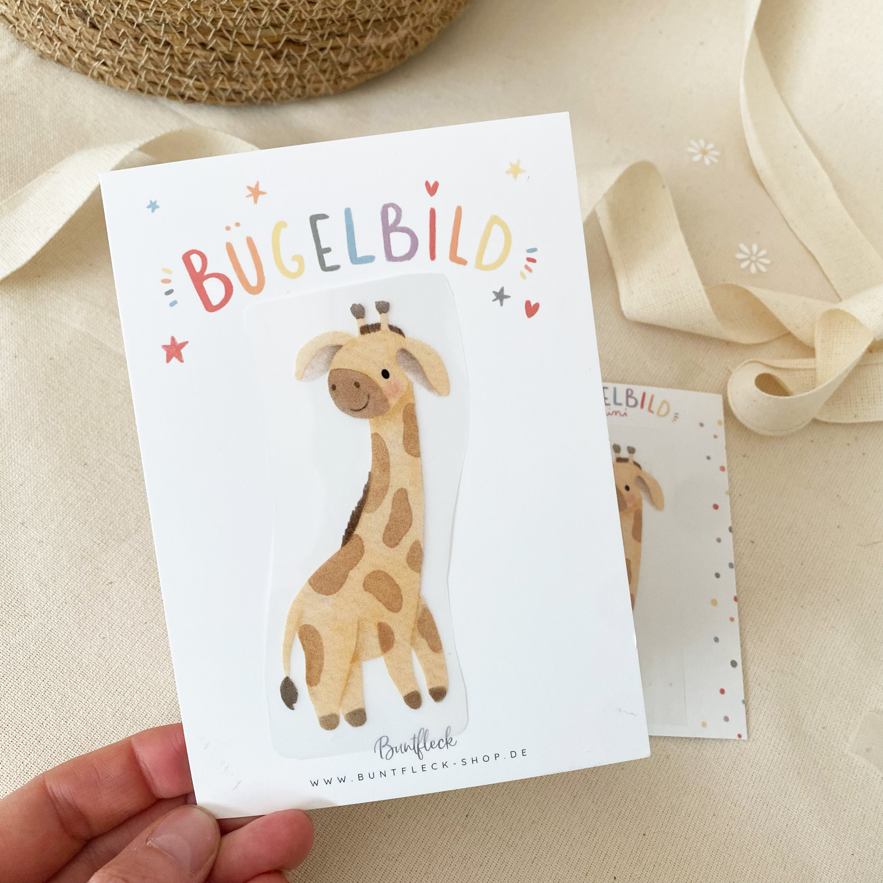 Mini Bügelbilder - Süße Giraffe