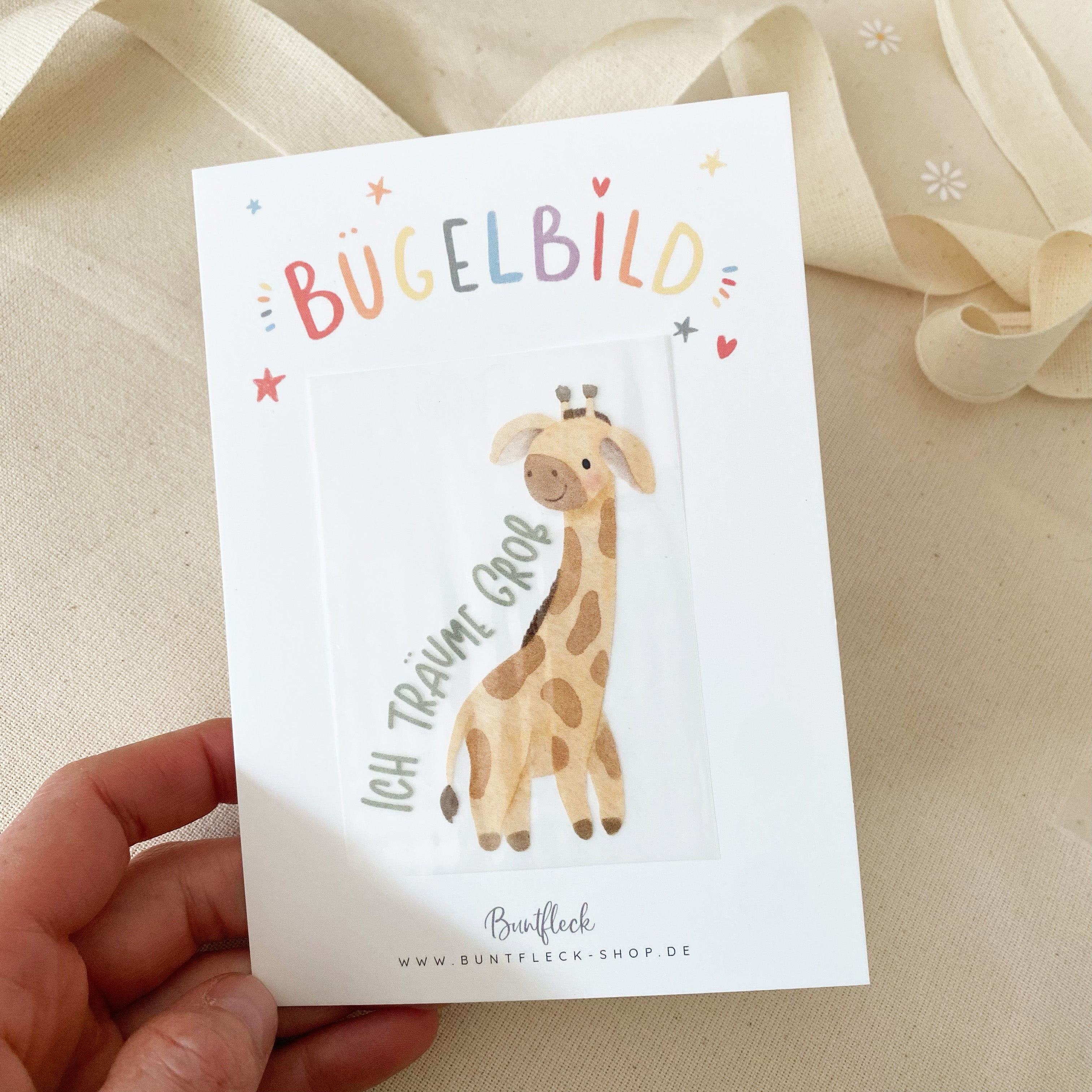 Mini Bügelbilder - Süße Giraffe