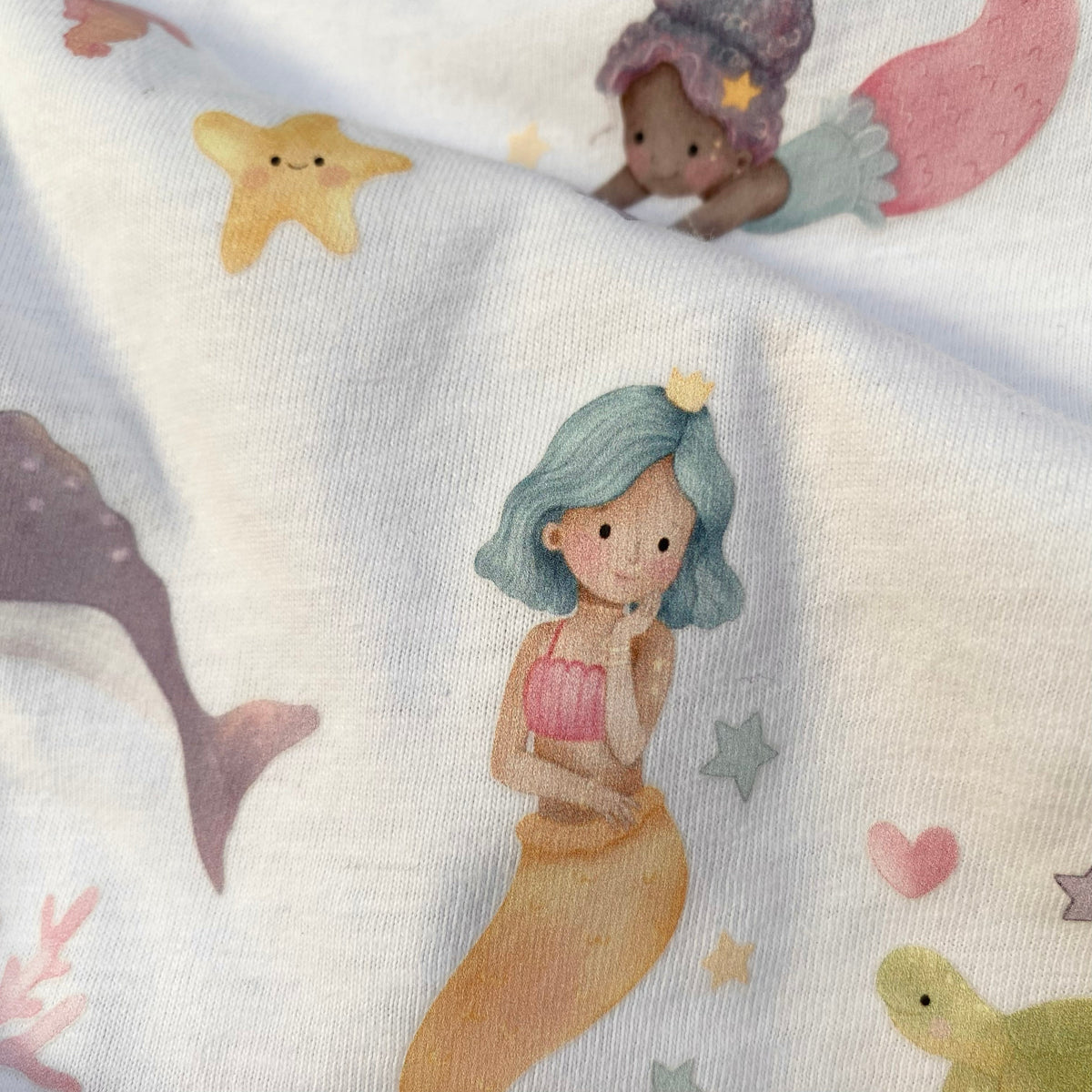 Bügelbilder kleine Meerjungfrauen / Mermaids -  Cold Peel / Iron on/ Applikationen /Muster