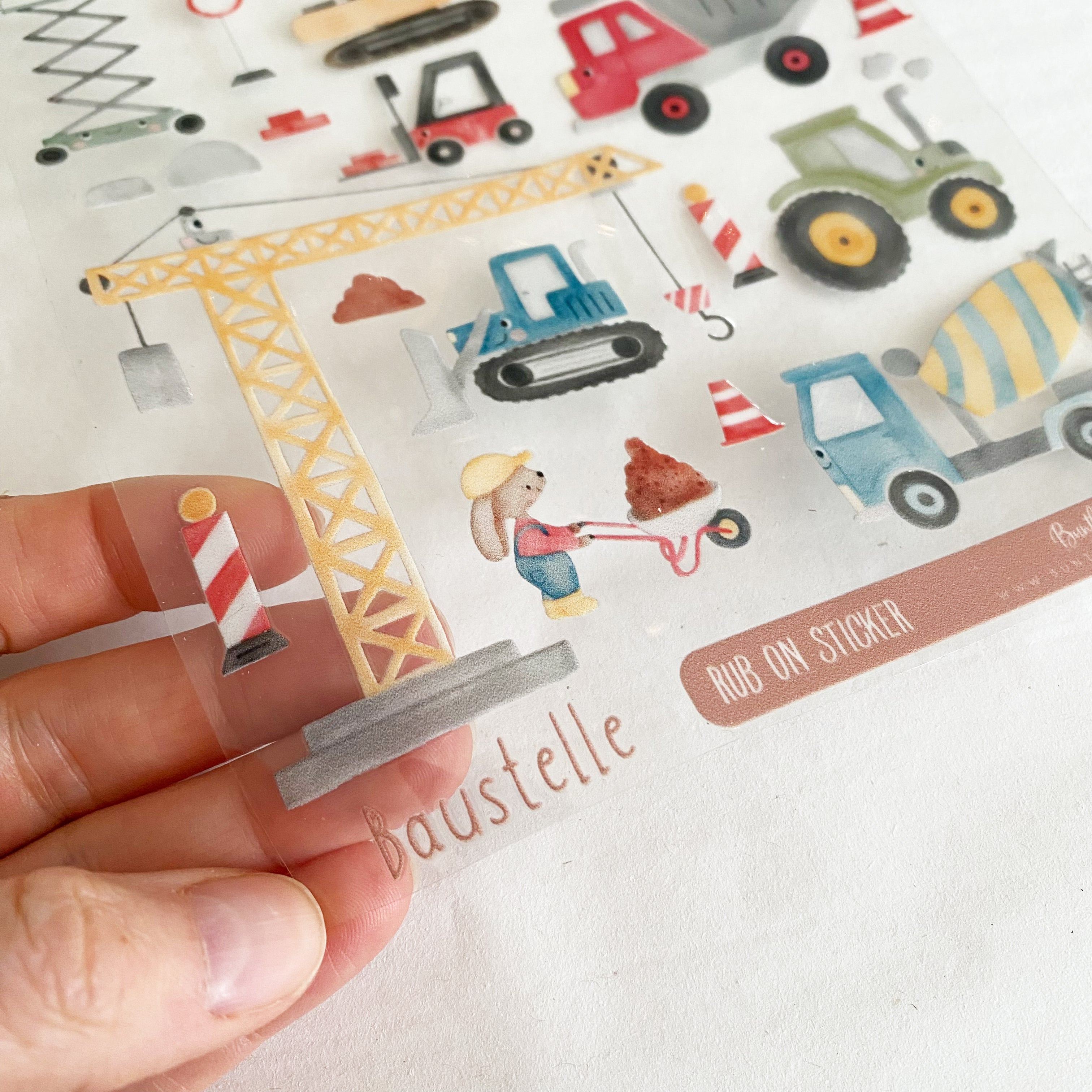 BORDERLESS stickers / stickers / rub-on stickers - cute fairies