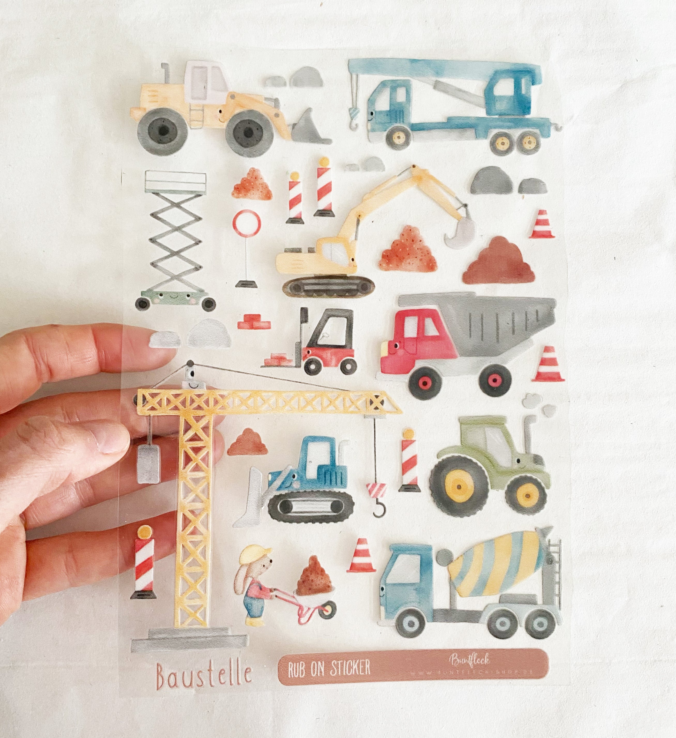 BORDERLESS stickers / stickers / rub-on stickers - cute fairies