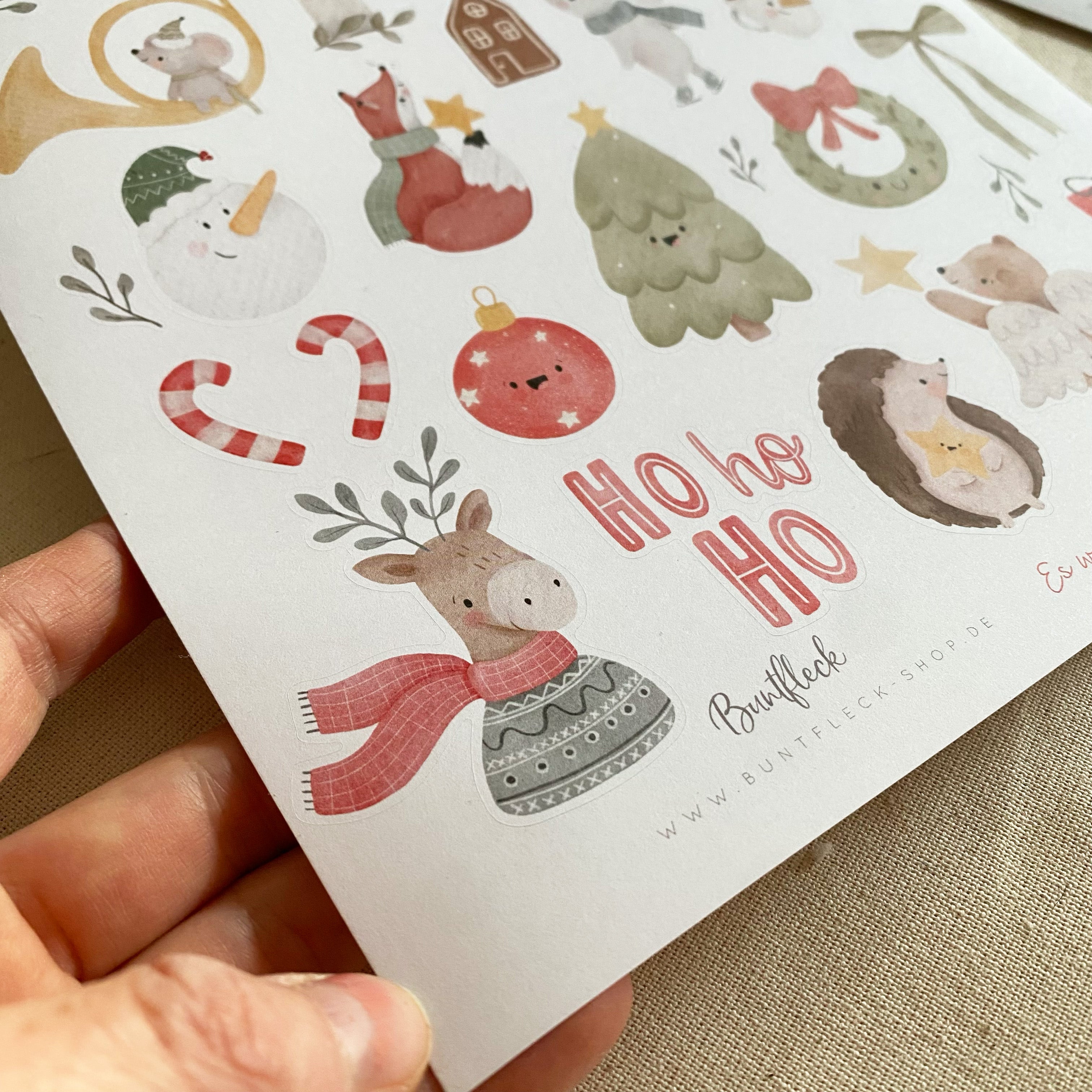 Adventskalender DIY / Christmas / Weihnachten / Advent / Aufkleber - Süße Weihnachtssticker